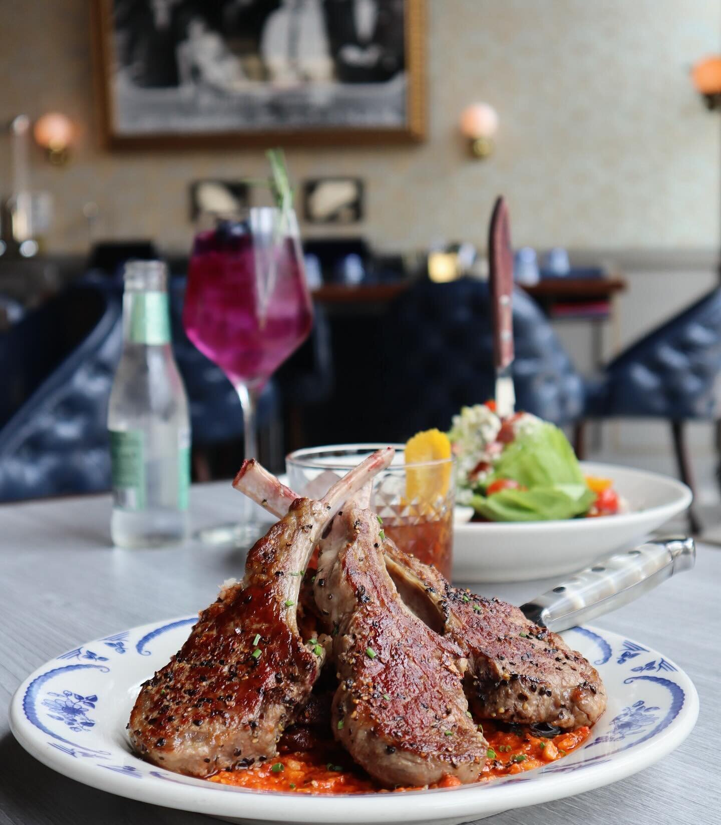 We&rsquo;ll handle dinner tonight&hellip;

Try our lamb chops, served with an almond romesco, crispy fingerling potatoes, and scallions.