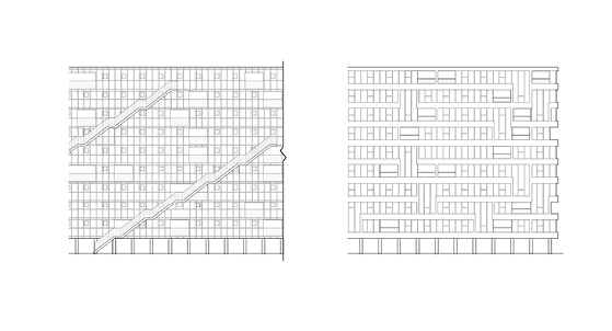 Elevation Views — North + South
