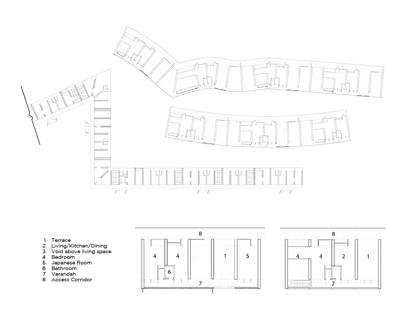 Plan Layout — Basic Unit Types + Adaptive Plan