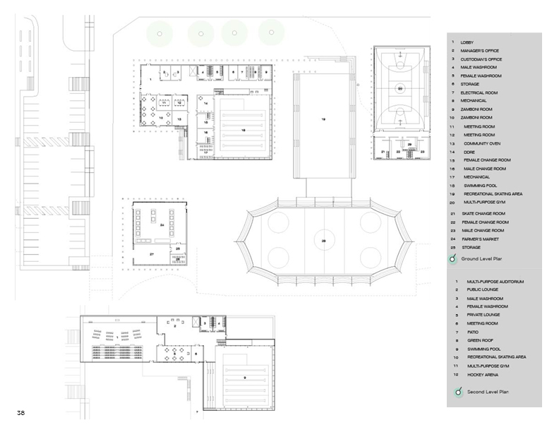 First and second floor plan