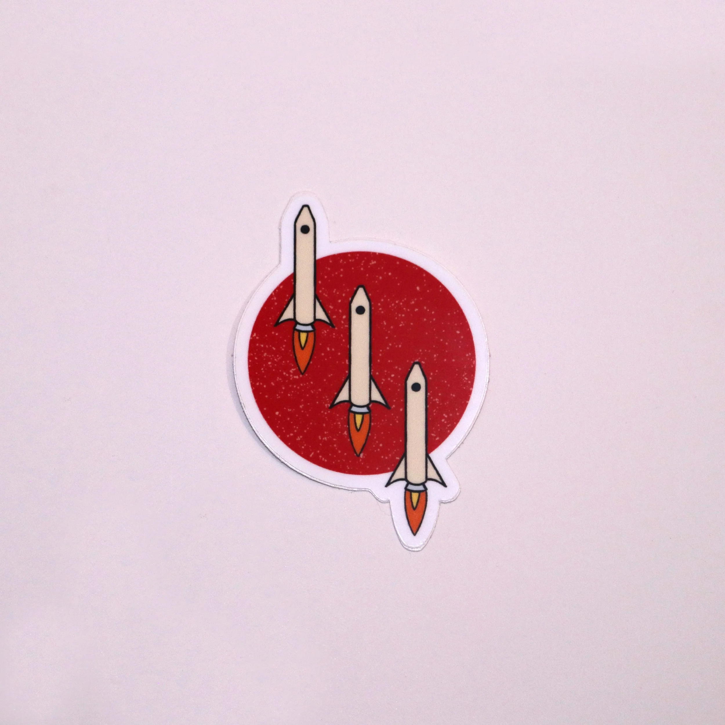Three Rockets Stickers