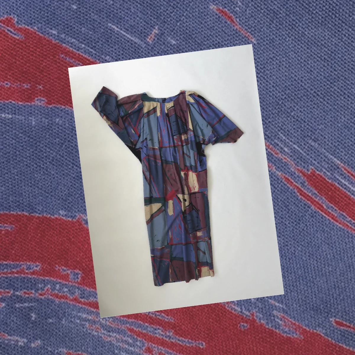 1980s marimekko abstract dress