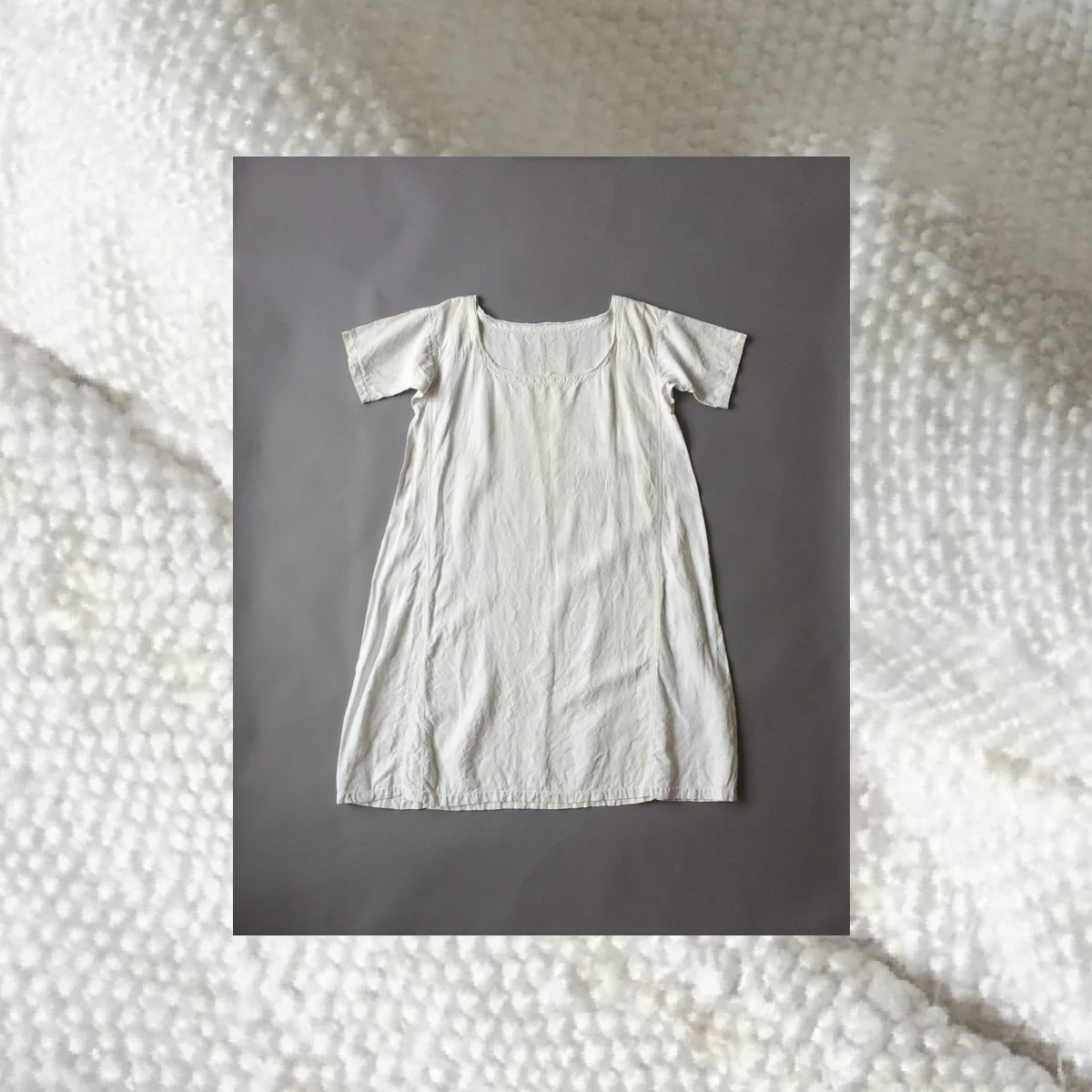 antique hemp smock dress