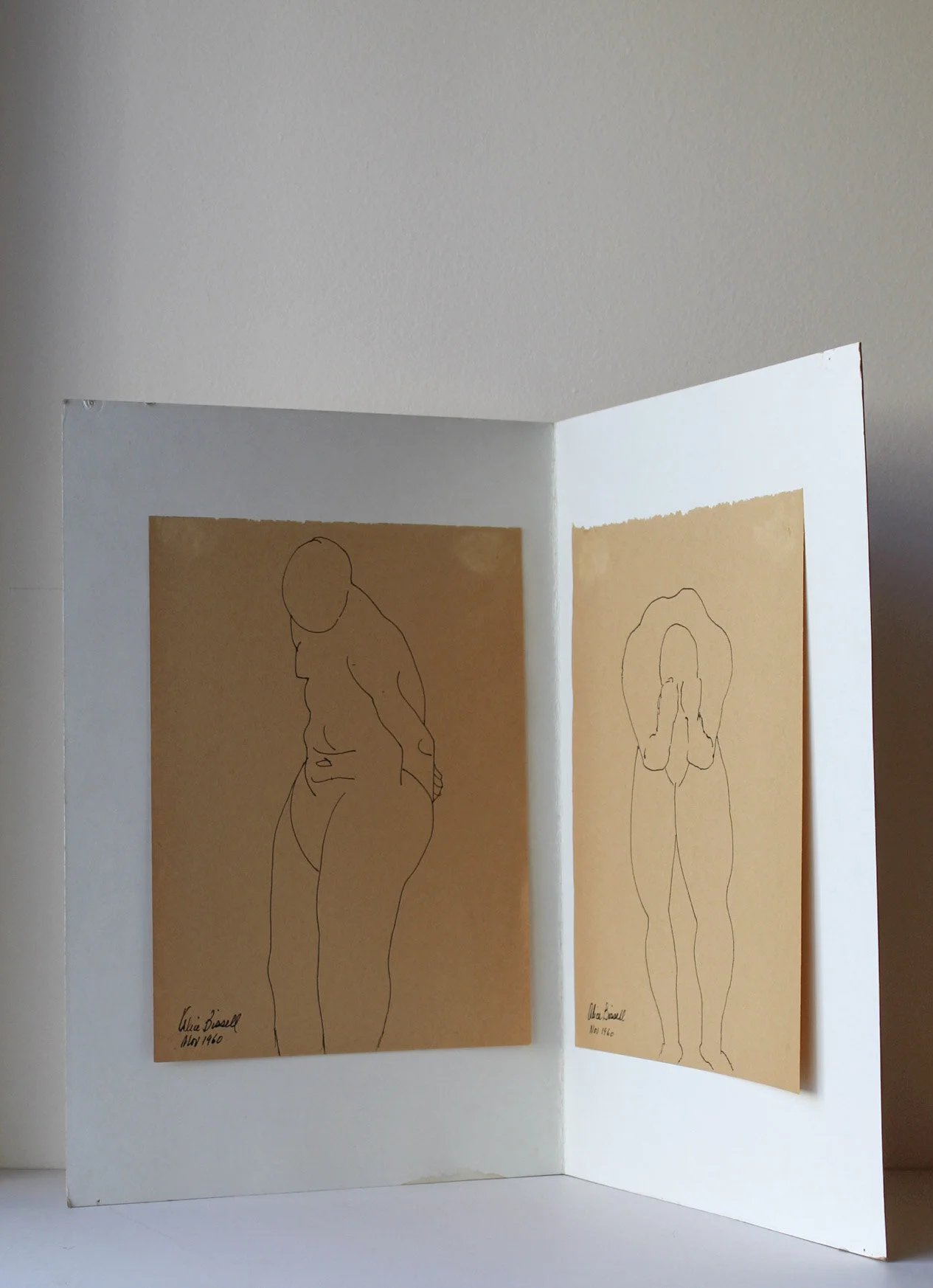 TWO FIGURES DIPTYCH - Tiburon, Ca