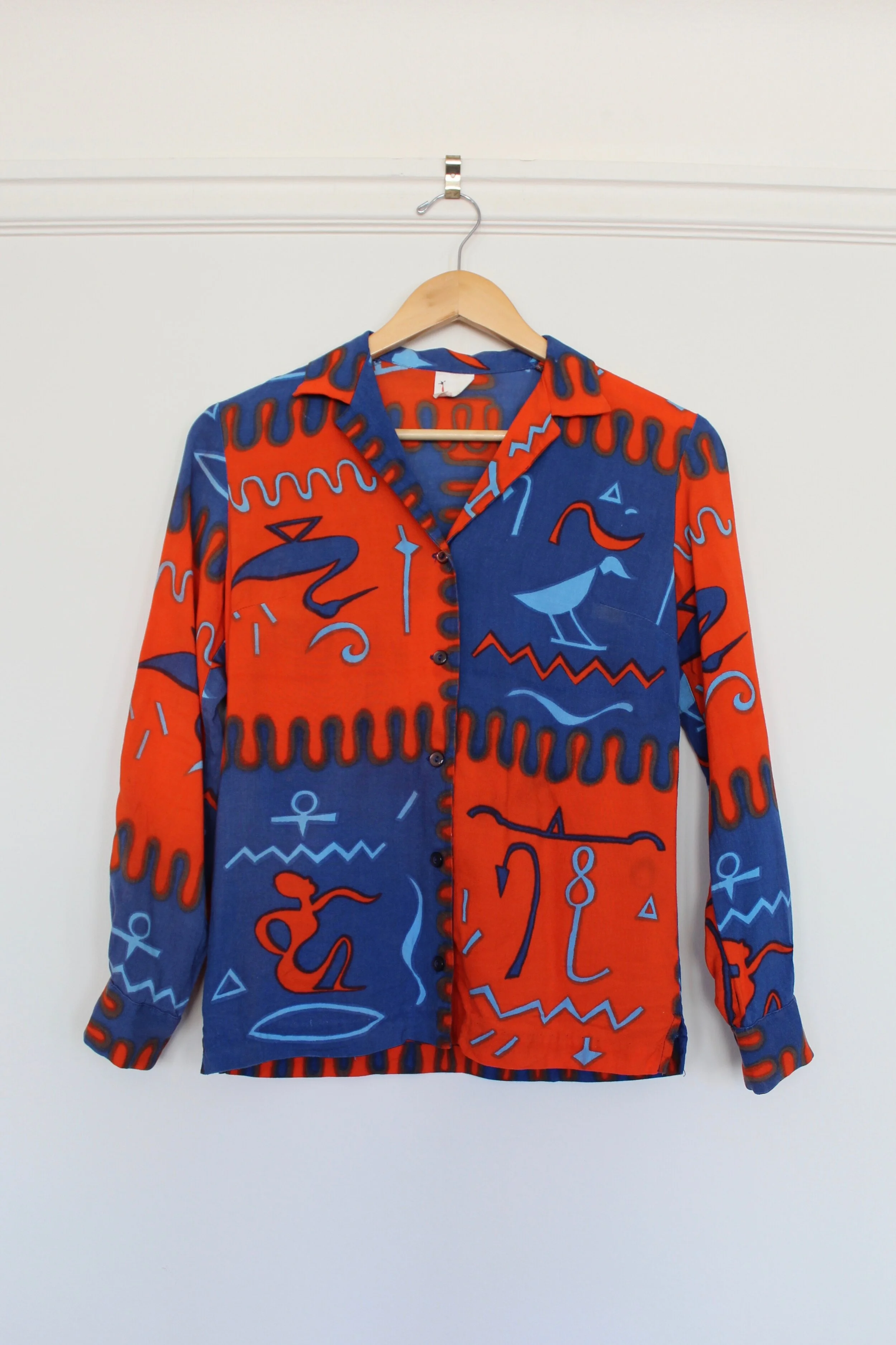 60s ABSTRACT BATIK TOP - Los Altos Hills, Ca