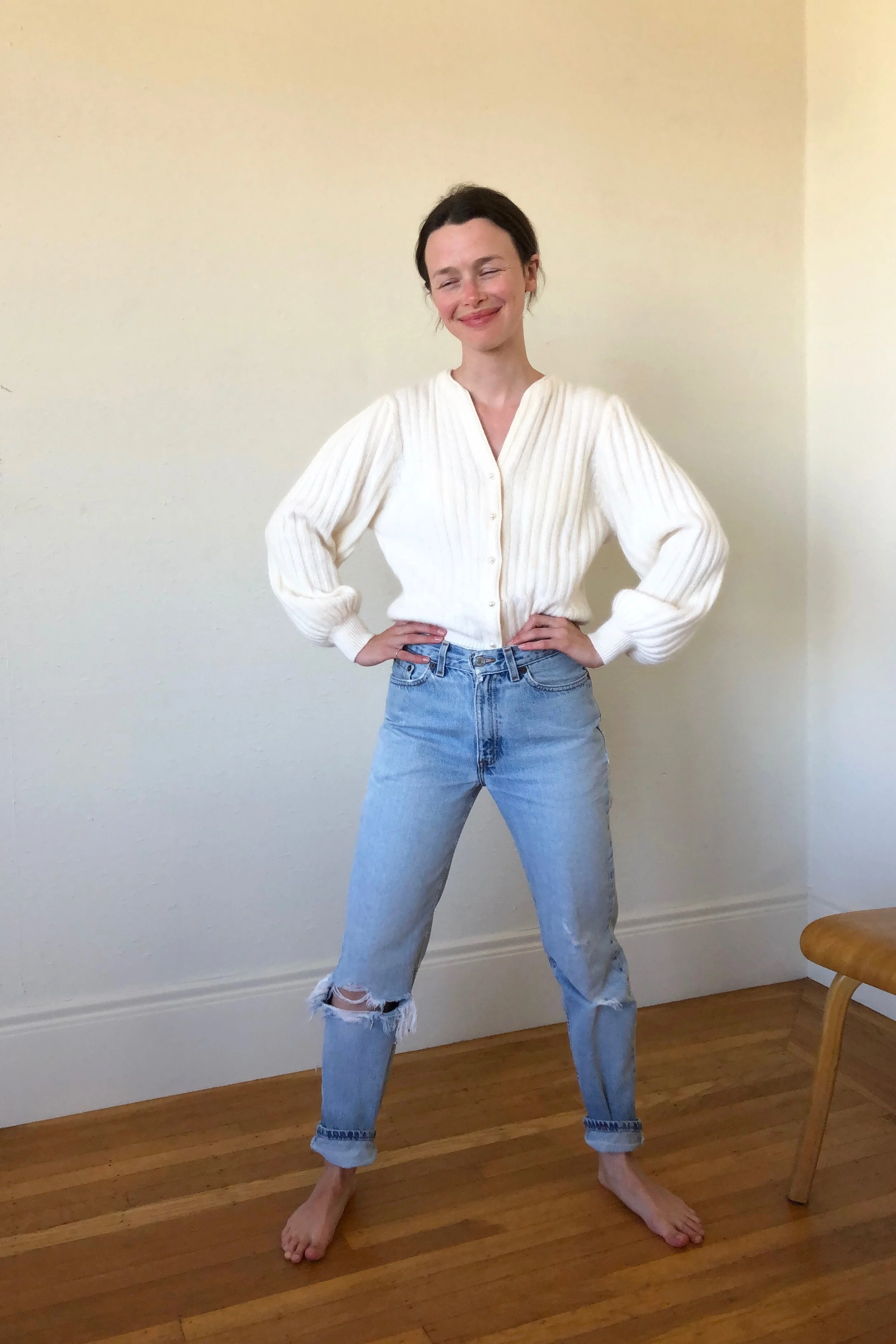 80s CLOUD SLEEVE CARDIGAN - Los Altos Hills, Ca