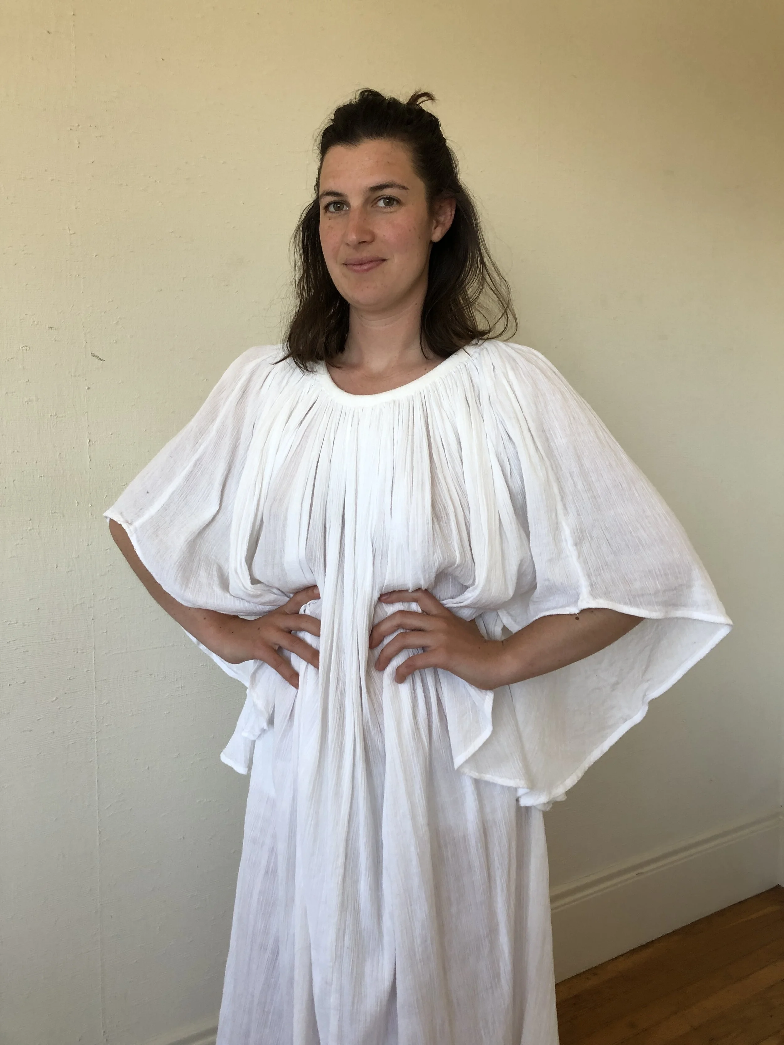 70s COTTON GAUZE DRESS - Los Altos Hills, Ca