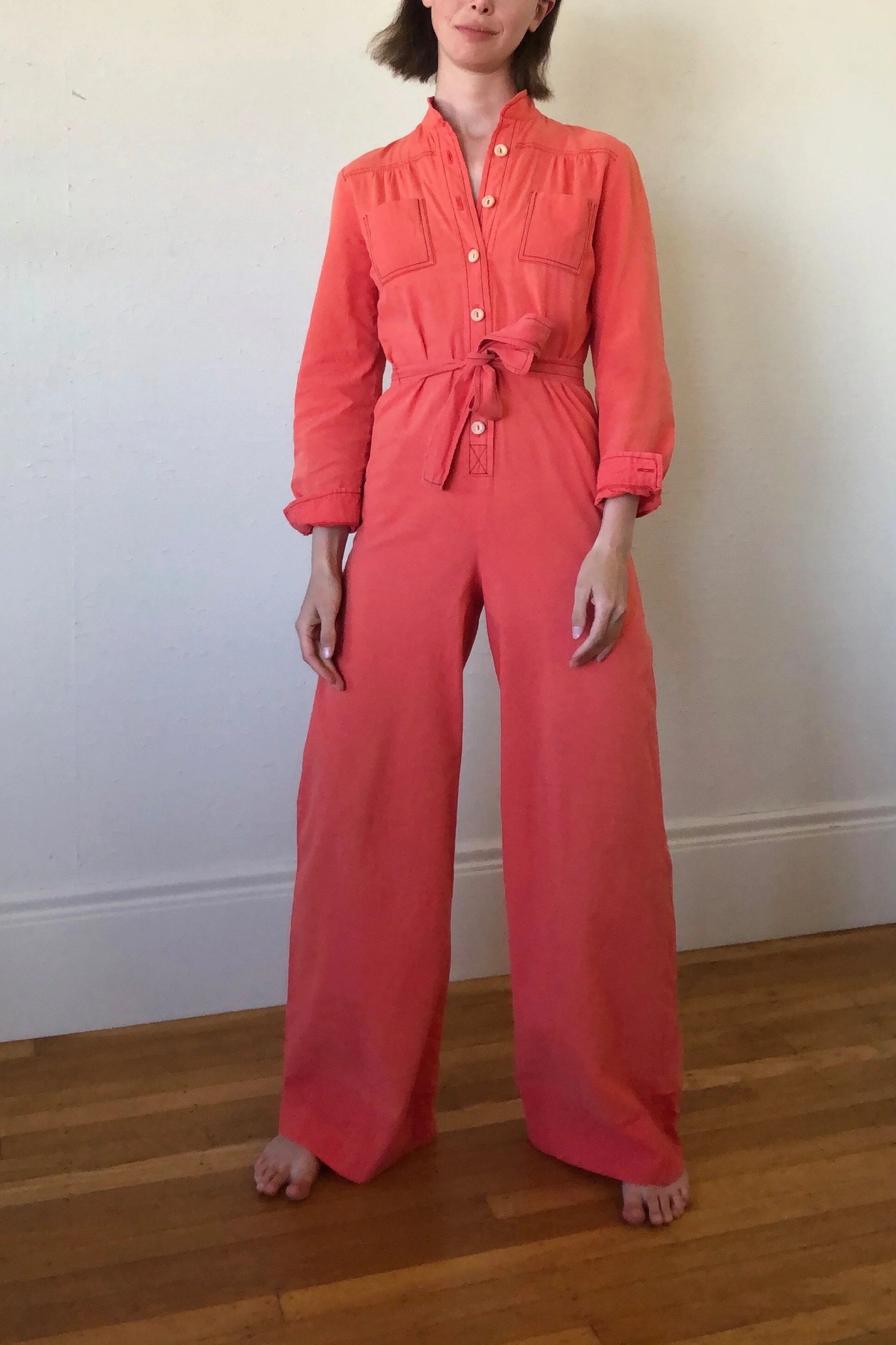 70s APRICOT JUMPSUIT - Los Altos Hills, Ca