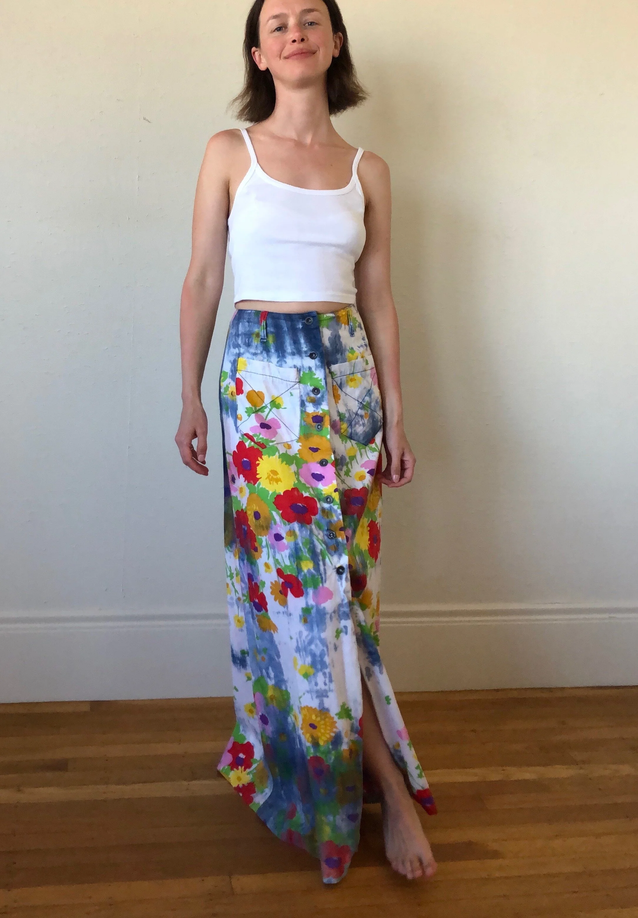 60s FLOWER + SKY SKIRT - Los Altos Hills, Ca