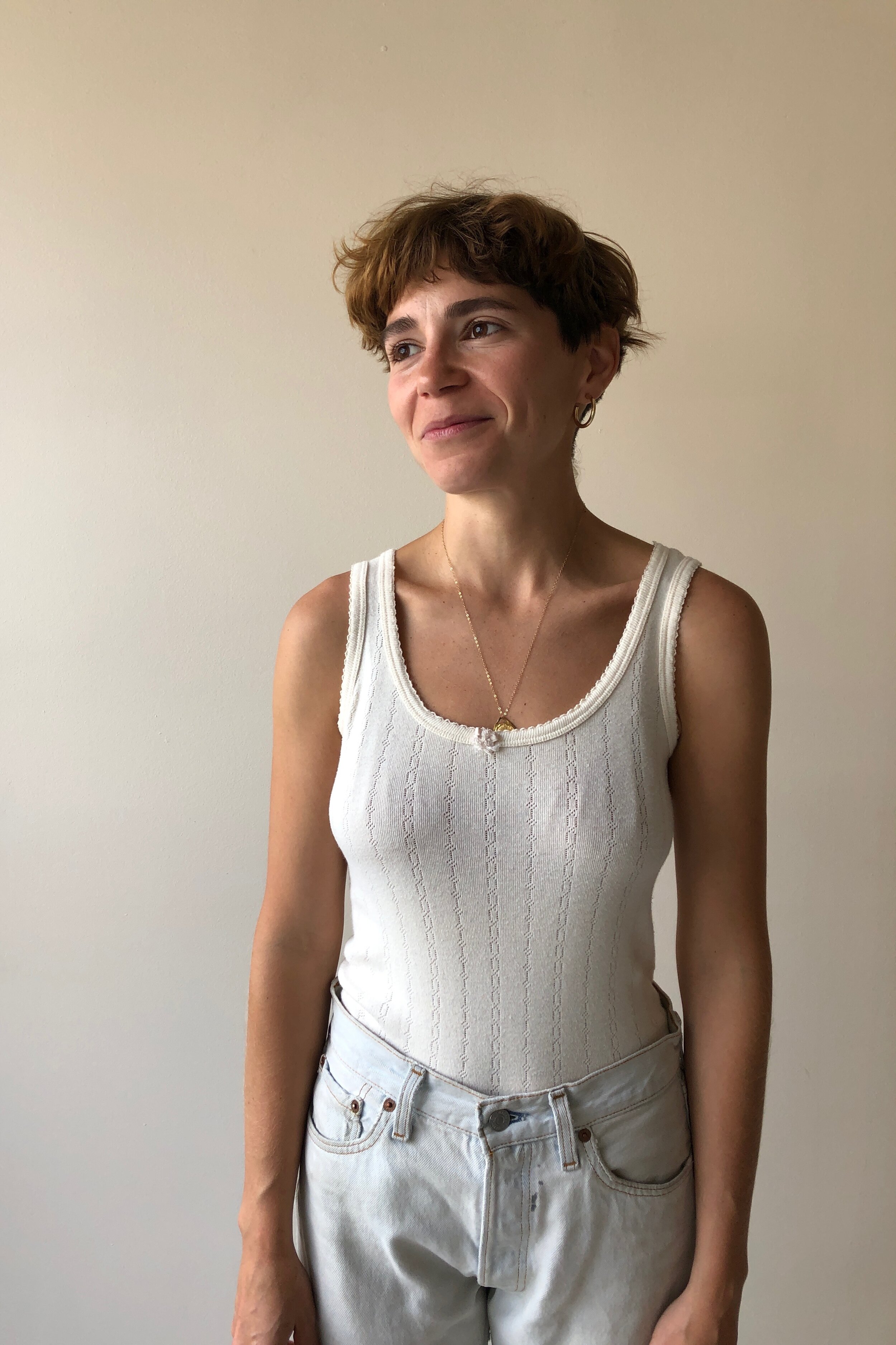 90s ESPRIT POINTELLE TANK - Sunset, San Francisco