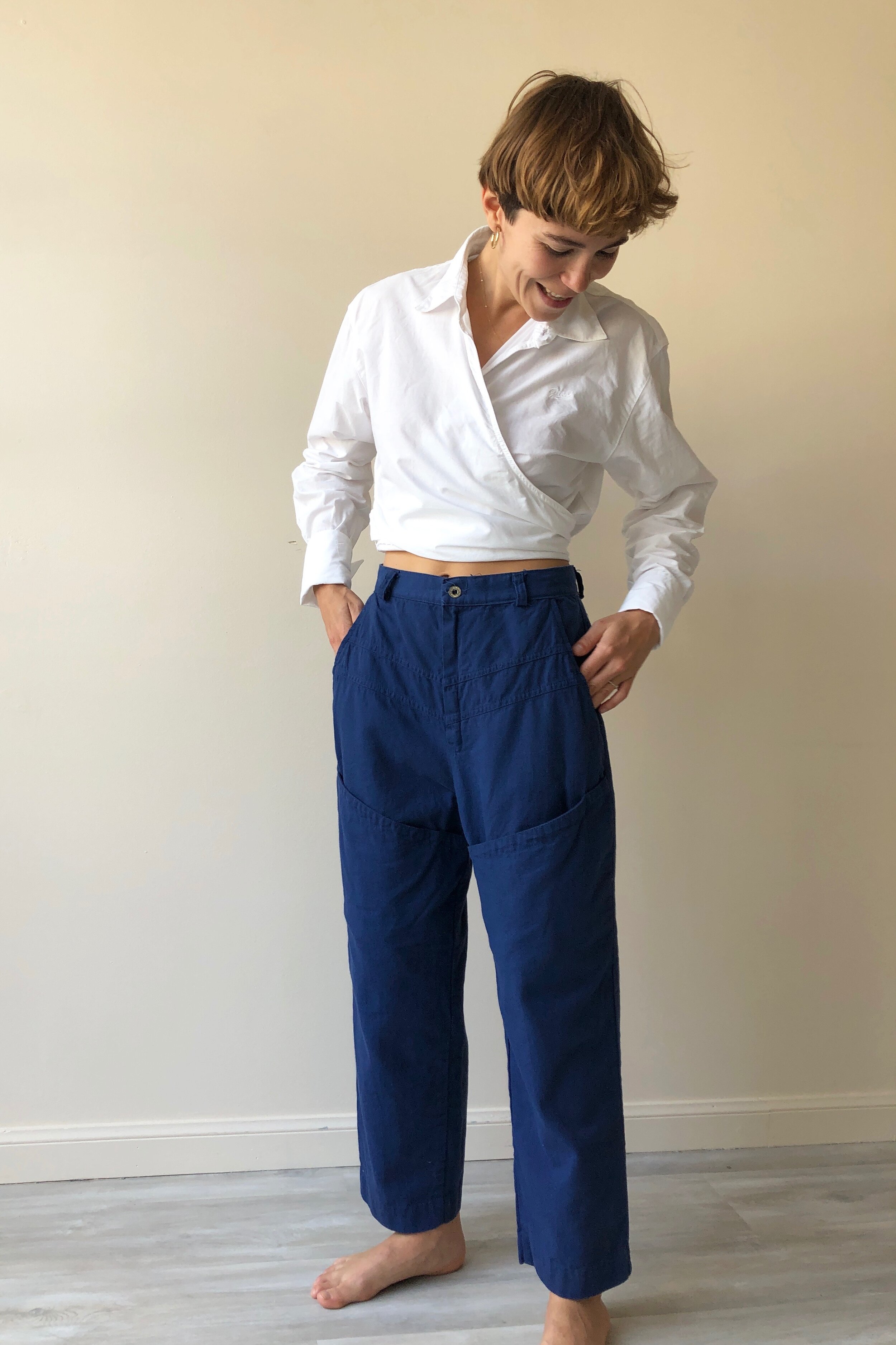 80s DEADSTOCK KNEE POCKET PANTS - Sunset, San Francisco