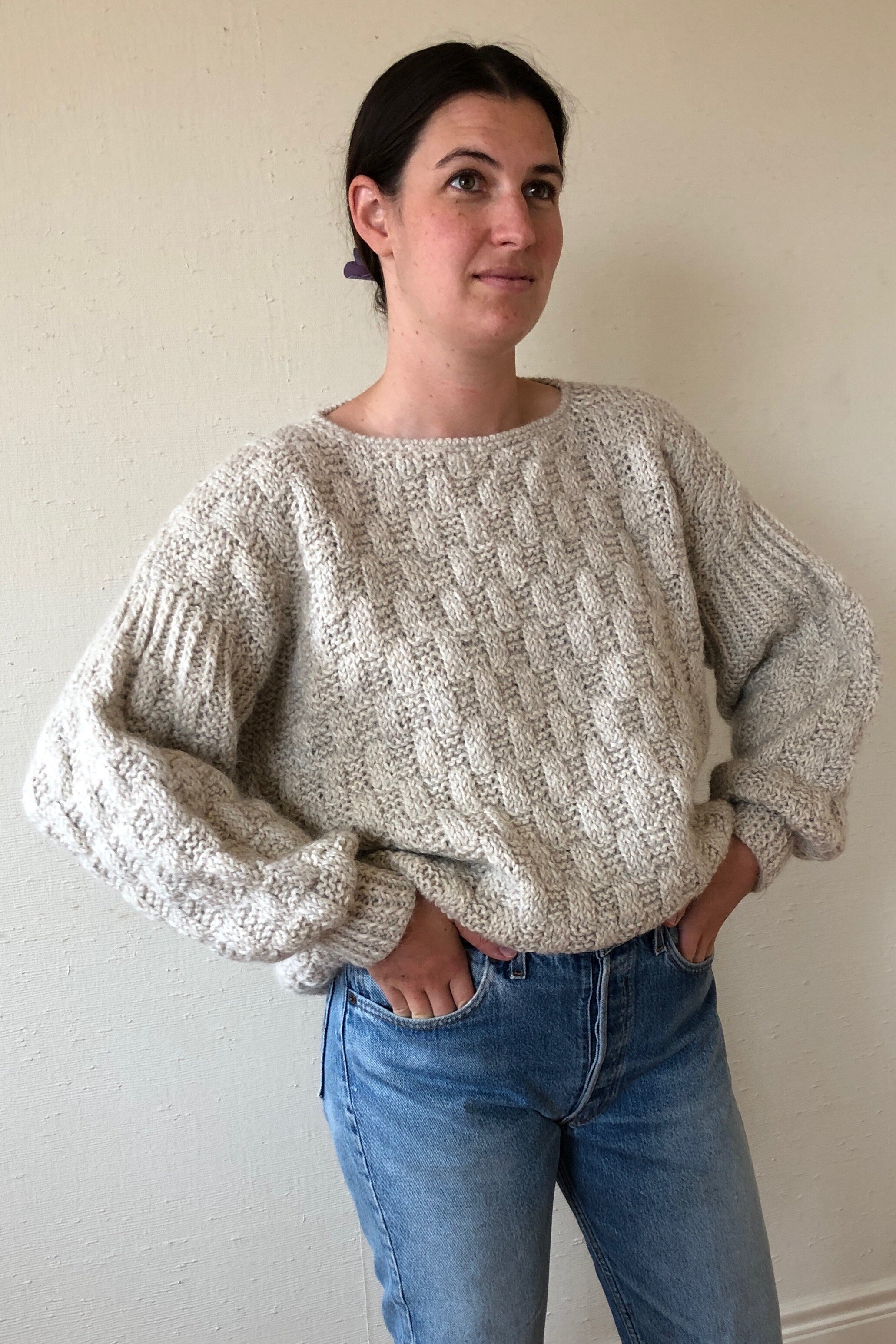 80s HANDKNIT CLOUD SWEATER - Los Altos Hills, Ca
