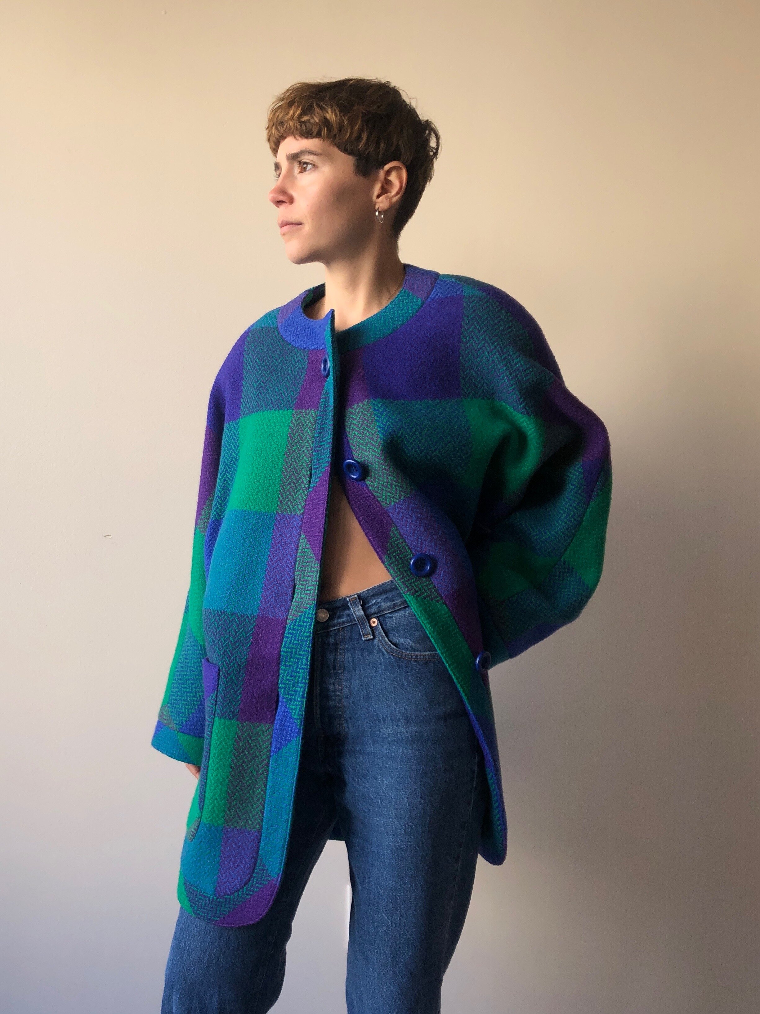 80s WOOL VALENTINO COAT - Mt. Davidson, San Francisco