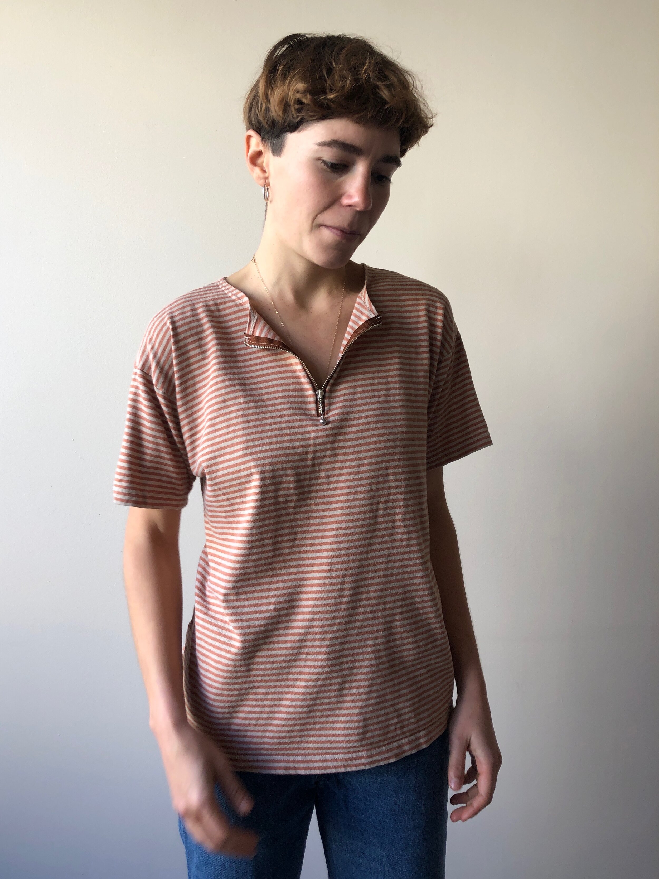 70s MARIMEKKO ZIP TEE - Mt. Davidson, San Francisco