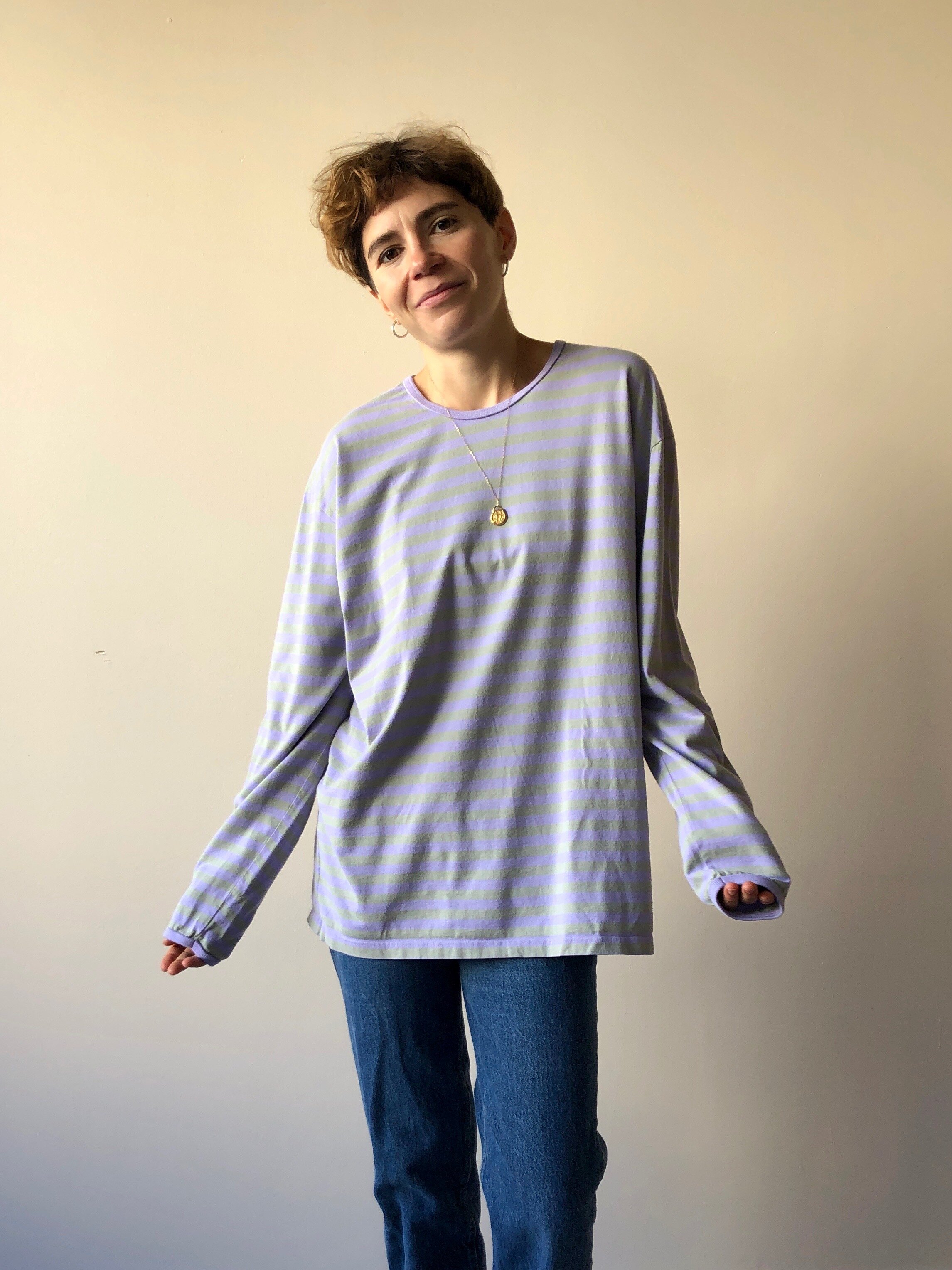 90s MARIMEKKO STRIPED LONG SLEEVE - Mt. Davidson, San Francisco