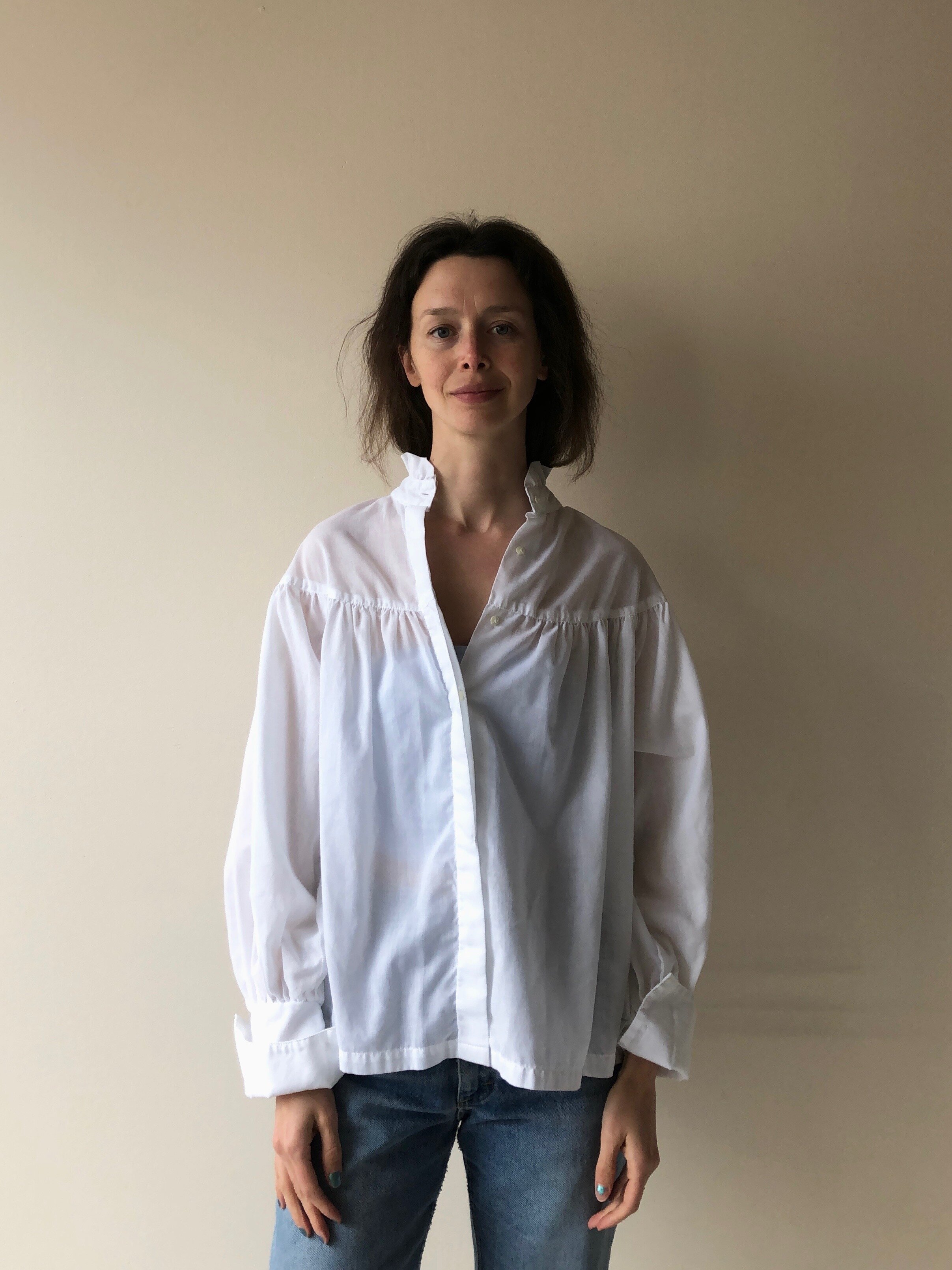 80s YOLK PEASANT BLOUSE - Mt. Davidson, San Francisco