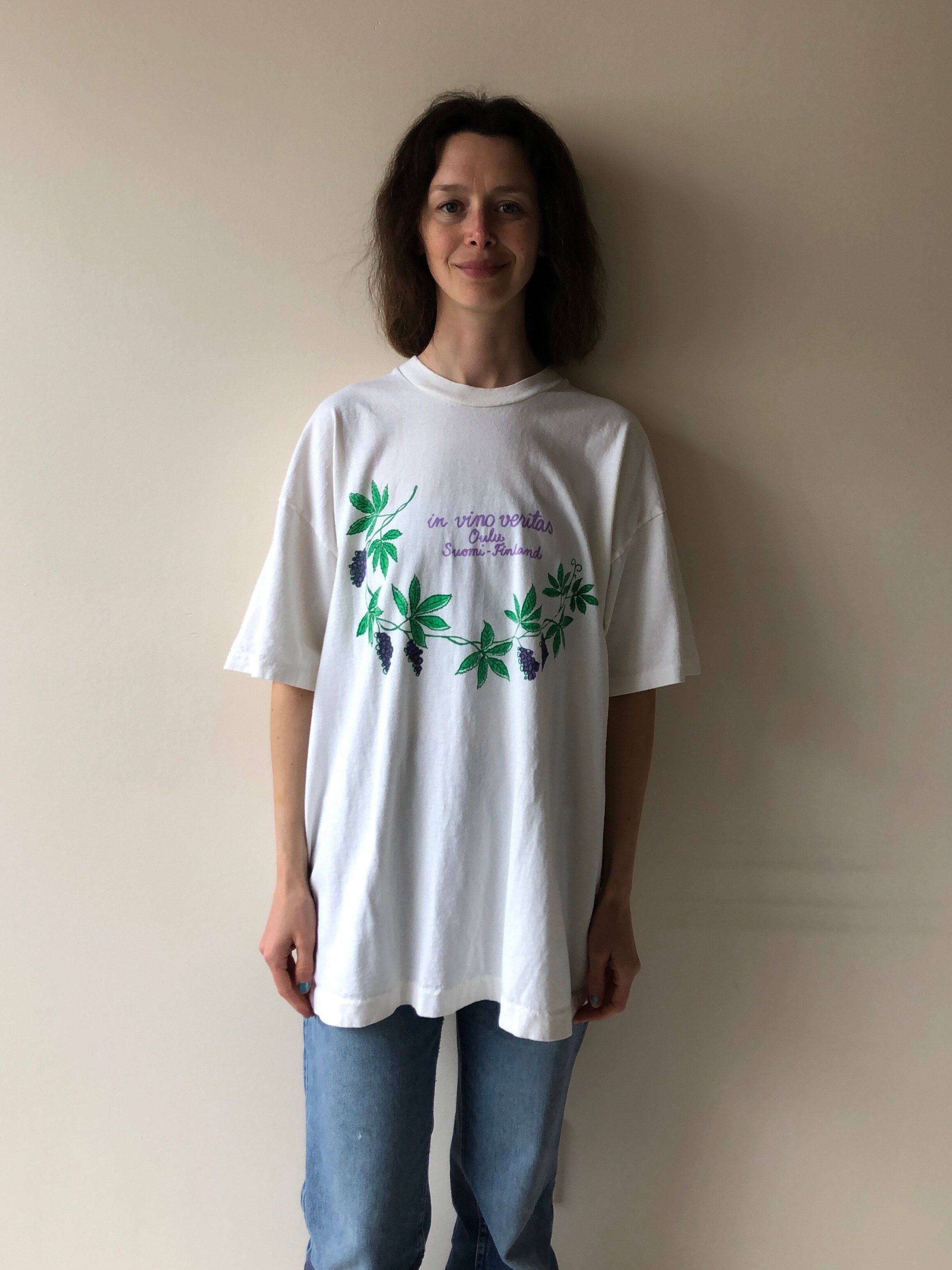 90s IN VINO VERITAS TEE - Mt. Davidson, San Francisco