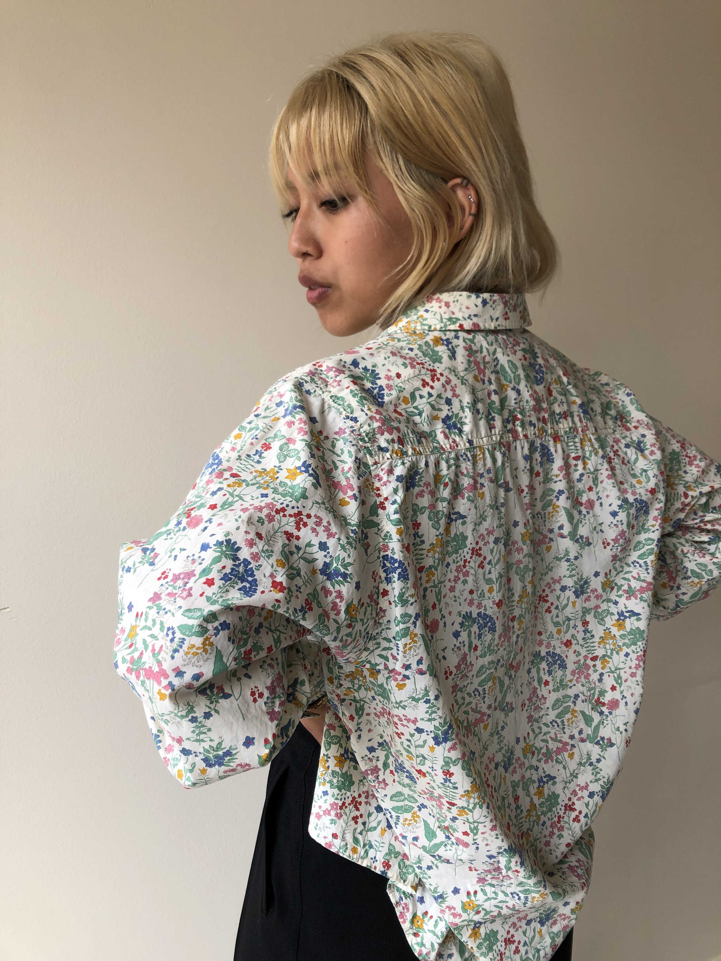 90s LIBERTY OF LONDON GARDEN BUTTON DOWN - Kensington, CA