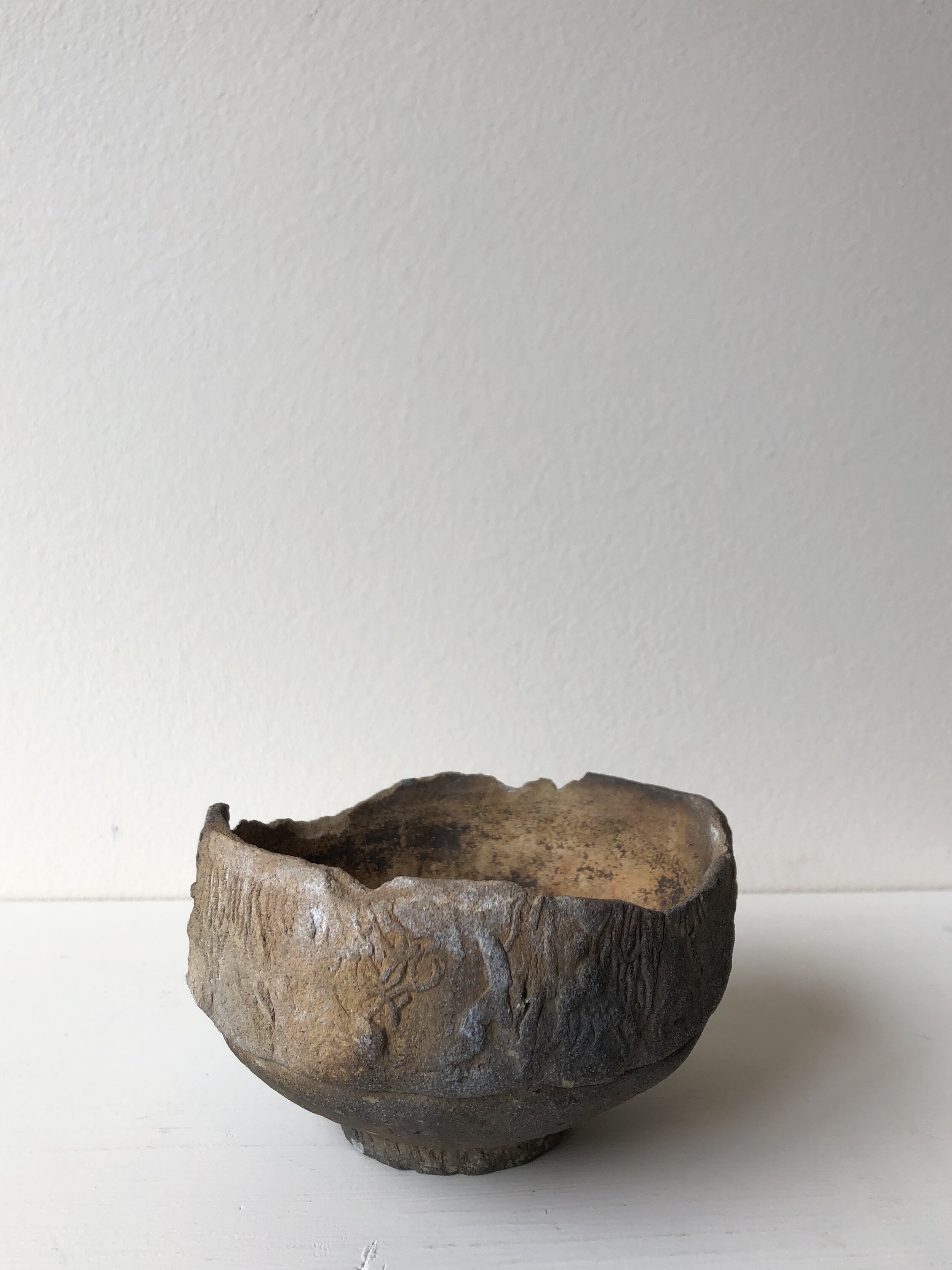 VINTAGE HOMEMADE CLAY BOWL - Kensington, Ca