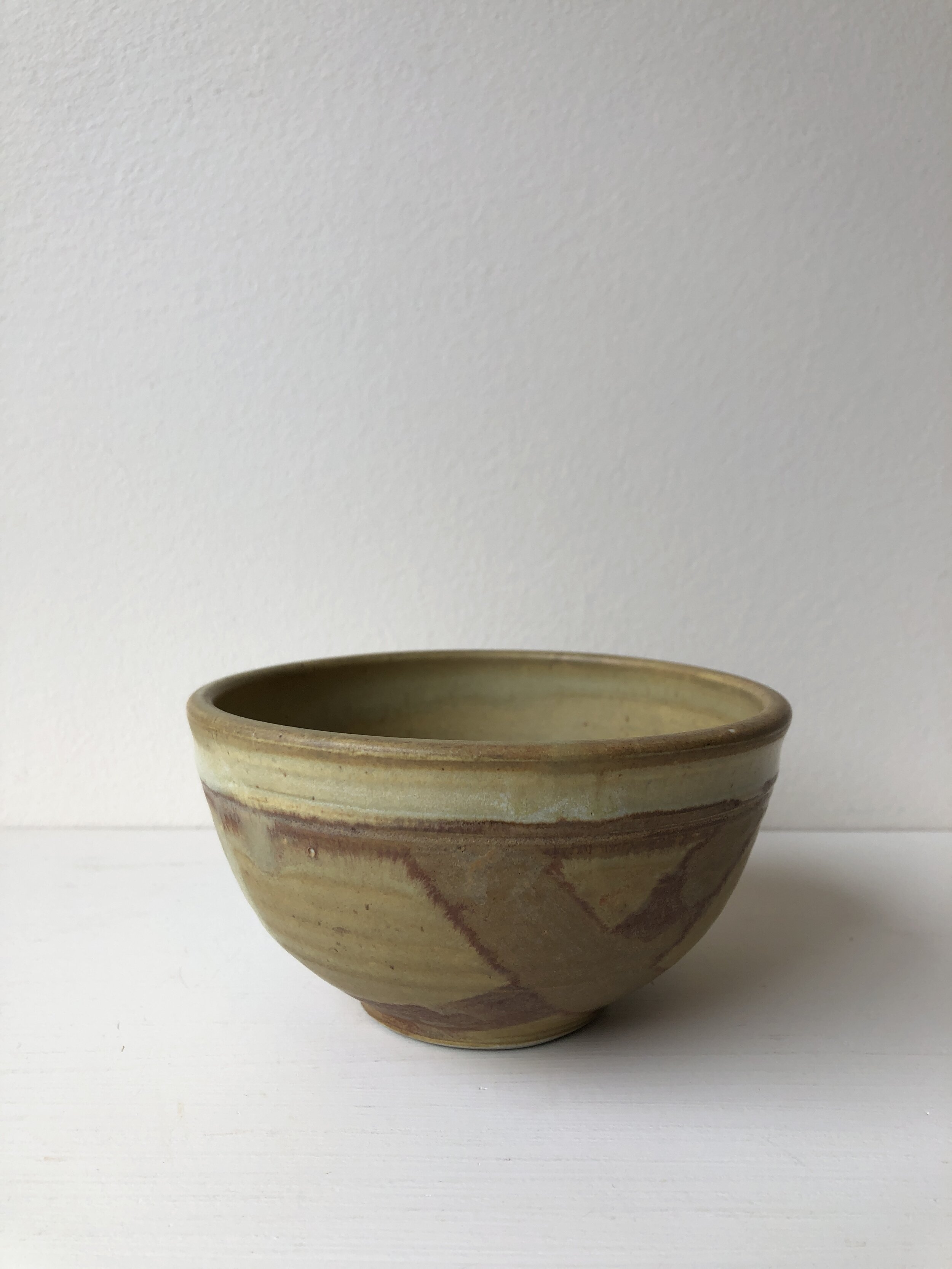 VINTAGE OCHRE SOUP BOWL - Kensington, Ca