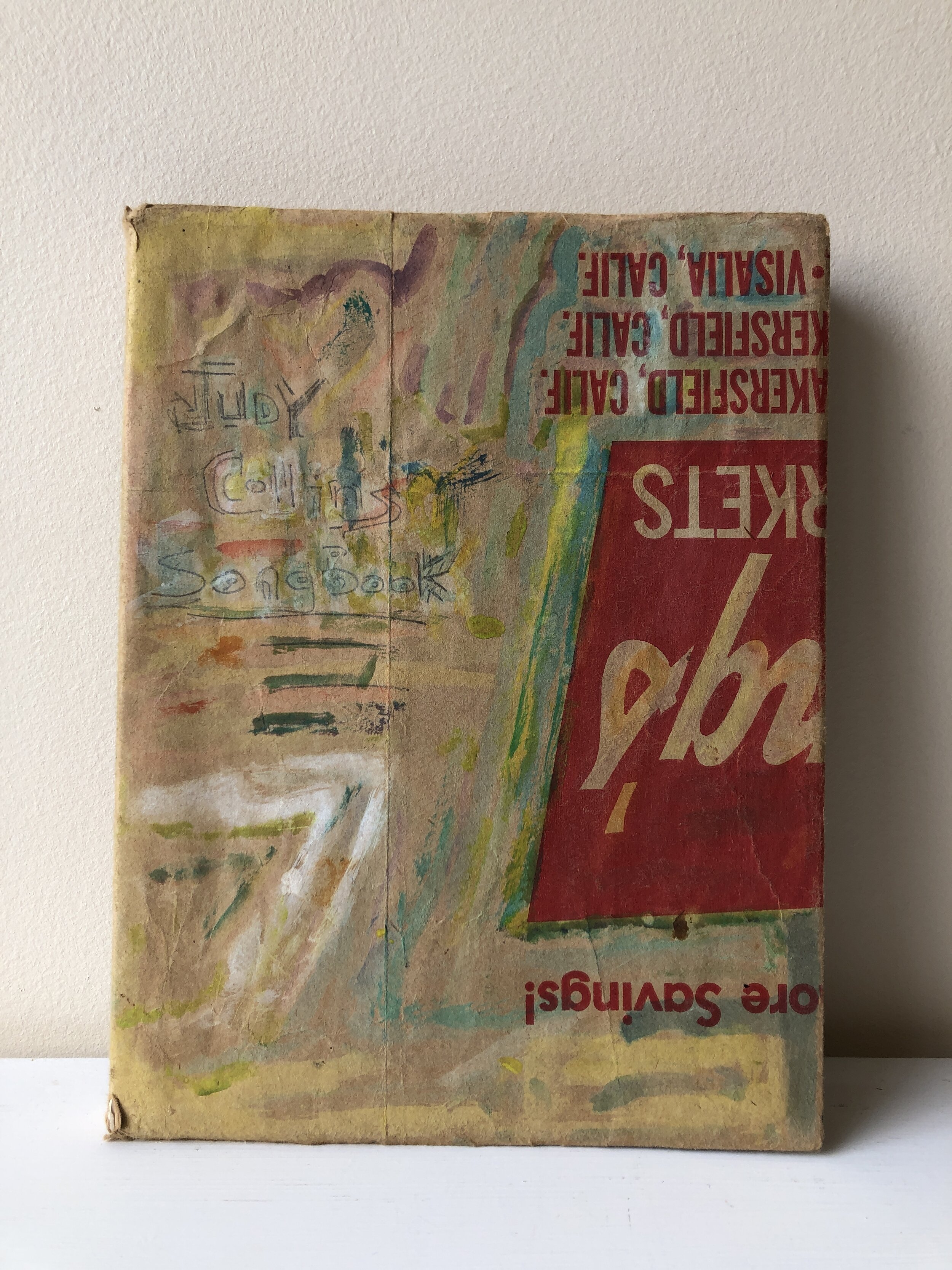 1974 JUDY COLLINS SONG BOOK WITH HOMEMADE COVER - Kensington, Ca