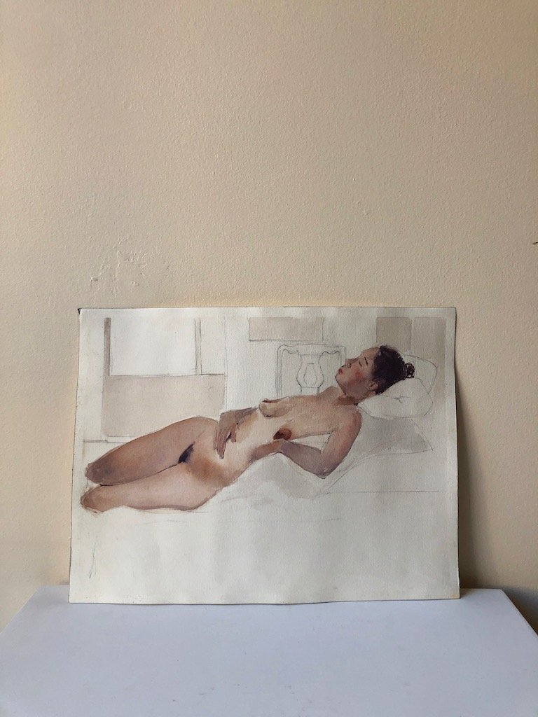 80s WATERCOLOR NUDE