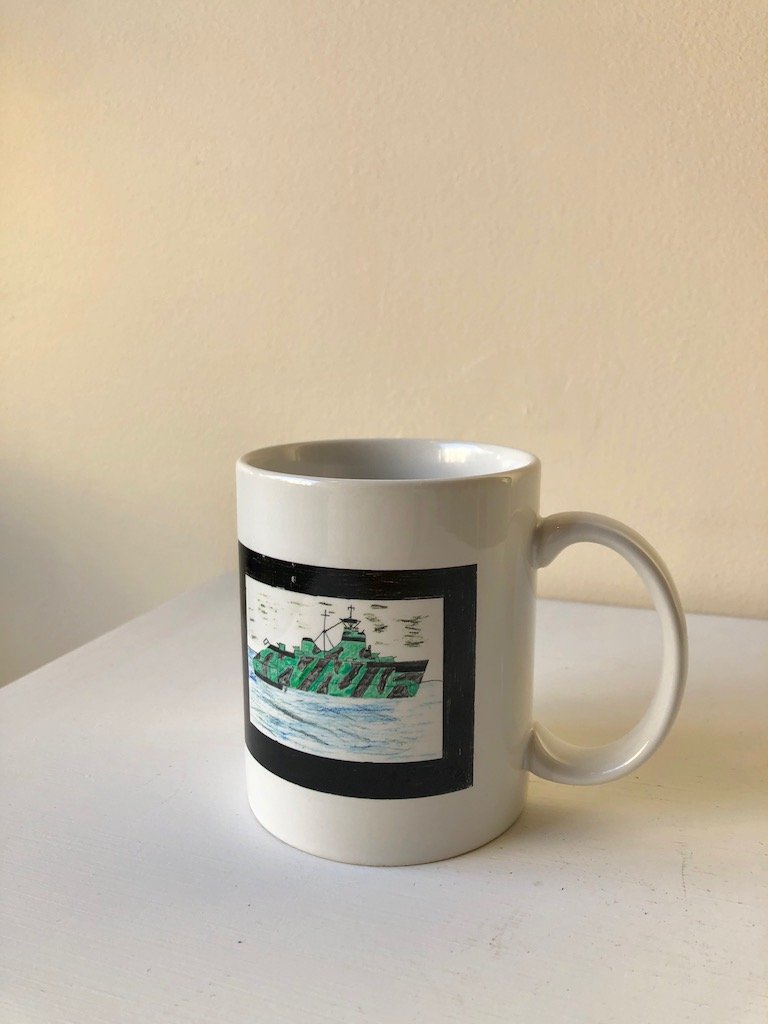 90s CHILD'S ART MUG