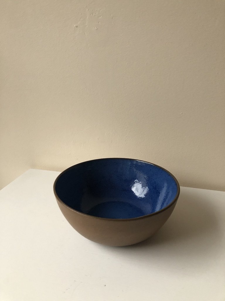 pick up only ! 70s MEDIUM HEATH SERVING BOWL