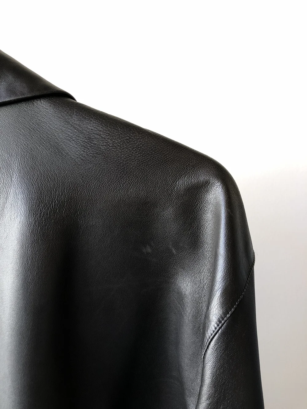 90s ISSEI MIYAKE イッセイミヤケ　シープスキン　レザージャケット ISSEY MIYAKE イッセイミヤケISSEY ジップショールカラーレザー