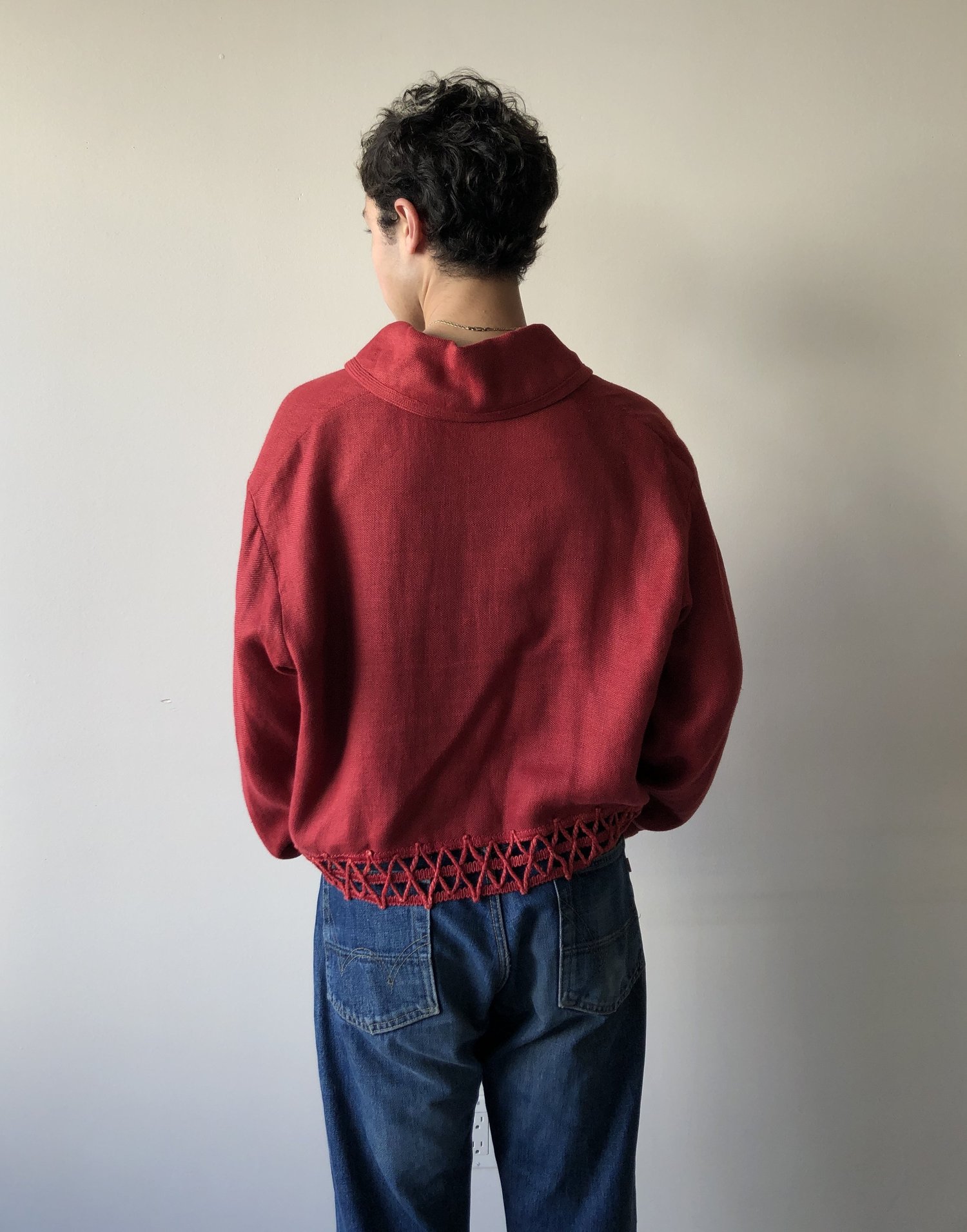 Early 90s Romeo Gigli Red Linen Jacket — body philosophy club