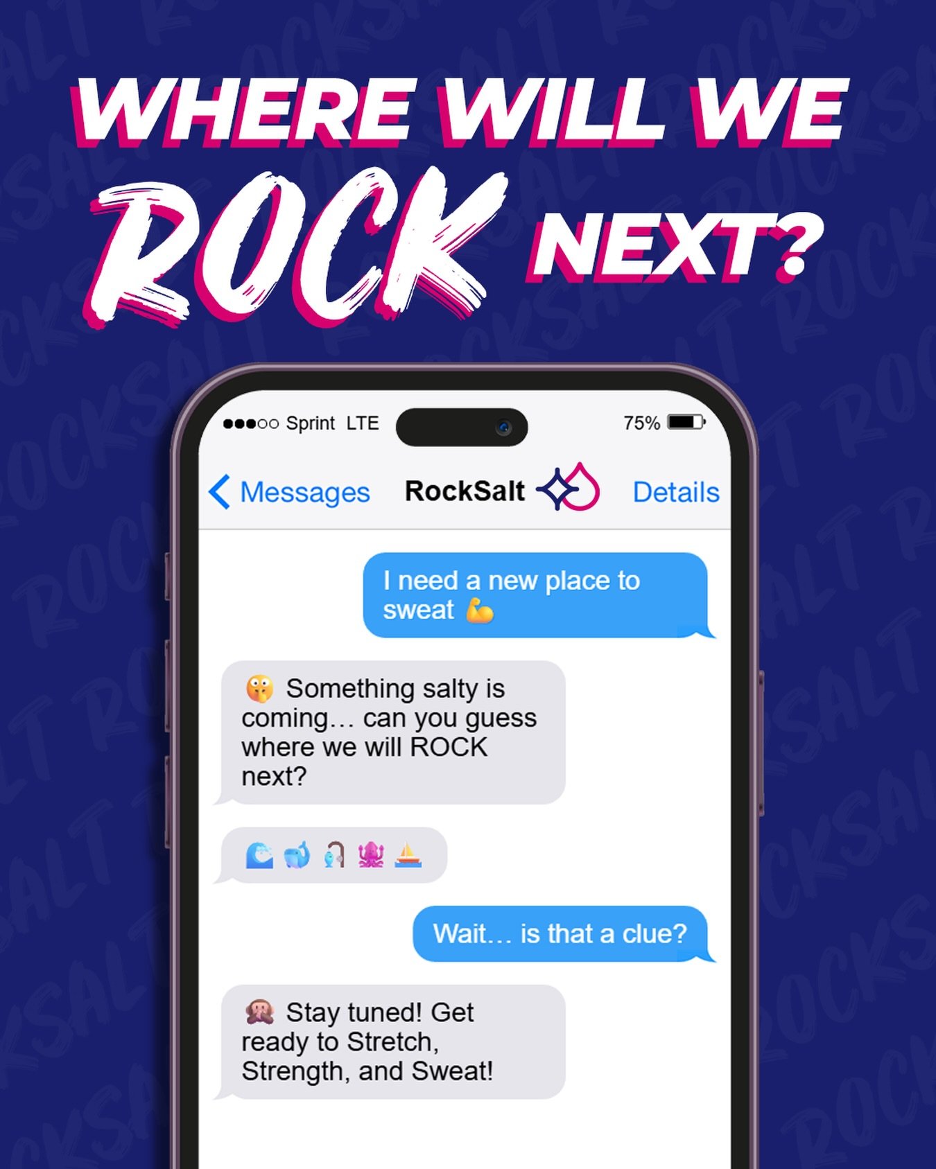We&rsquo;re not saying everything just yet.
But can you guess where we&rsquo;ll ROCK next?
Coming soon! 👀

#GetSalty #RockSaltPilates #RockInRockOutRockOn #StretchStrengthSweat #ReformerPilates