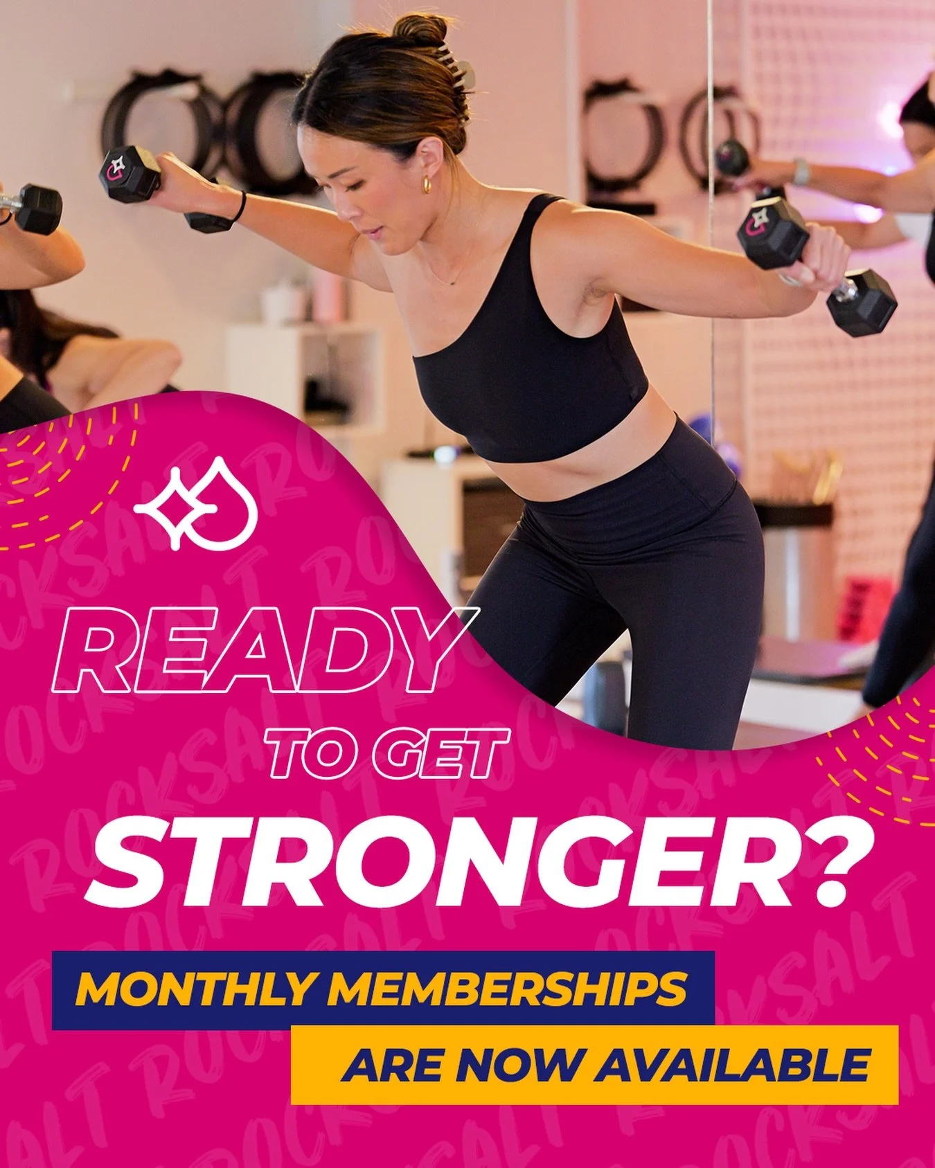 𝐑𝐨𝐜𝐤𝐒𝐚𝐥𝐭 𝐌𝐞𝐦𝐛𝐞𝐫𝐬𝐡𝐢𝐩 𝐩𝐫𝐢𝐜𝐢𝐧𝐠 𝐥𝐚𝐮𝐧𝐜𝐡𝐞𝐬 𝐭𝐨𝐝𝐚𝐲!

Built for consistency, value, and showing up more often&mdash;for the stretch, strength, and sweat you love.

𝐌𝐨𝐧𝐭𝐡𝐥𝐲 𝐌𝐞𝐦𝐛𝐞𝐫𝐬𝐡𝐢𝐩 𝐎𝐩𝐭𝐢𝐨𝐧𝐬:
&bull