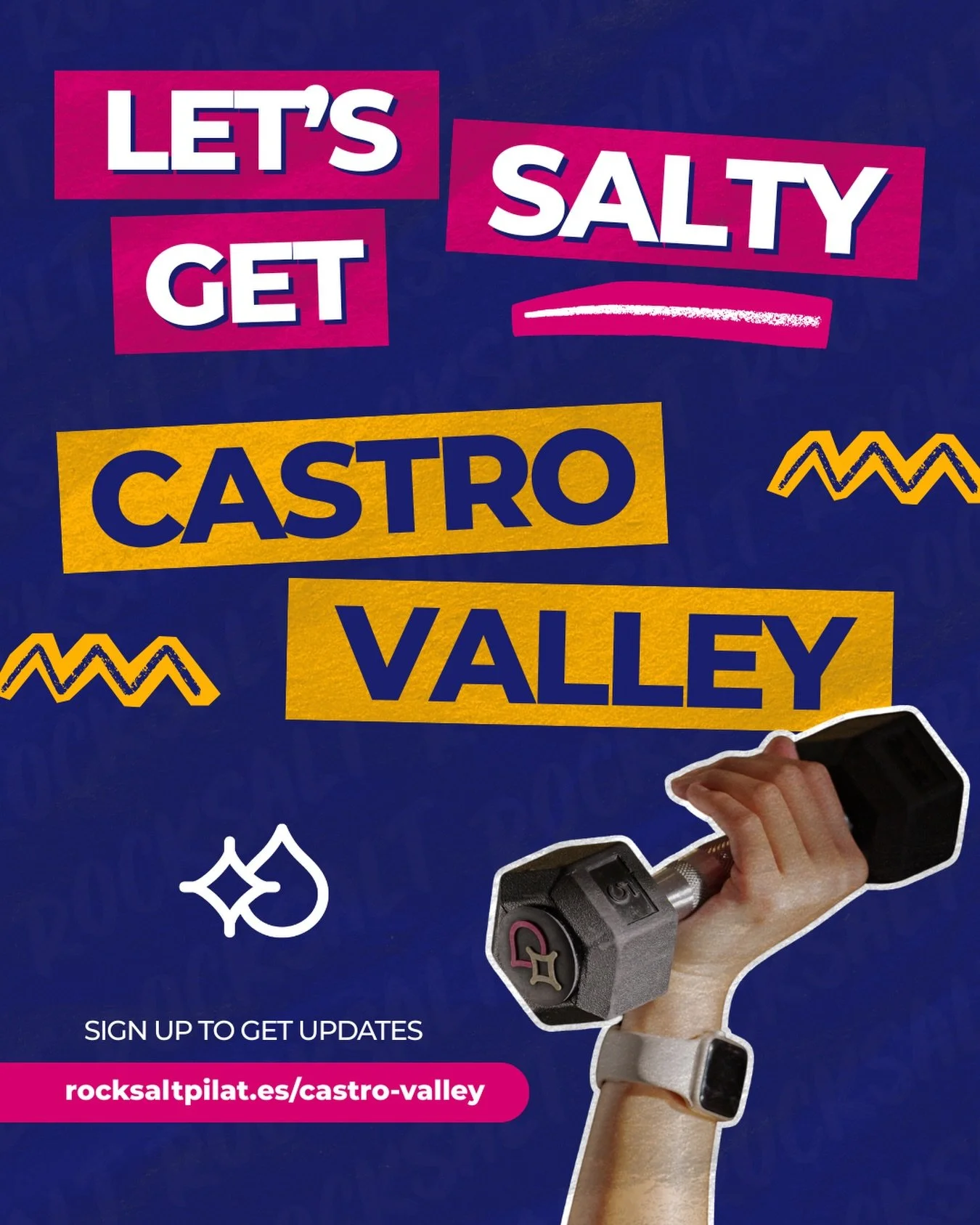 We&rsquo;re coming to ROCK! 💙🩷
Castro Valley is home to the next RockSalt studio.

👉 Be the first to get Castro Valley updates:
rocksaltpilat.es/castro-valley

#GetSalty #RockSaltPilates #RockInRockOutRockOn #StretchStrengthSweat #ReformerPilates