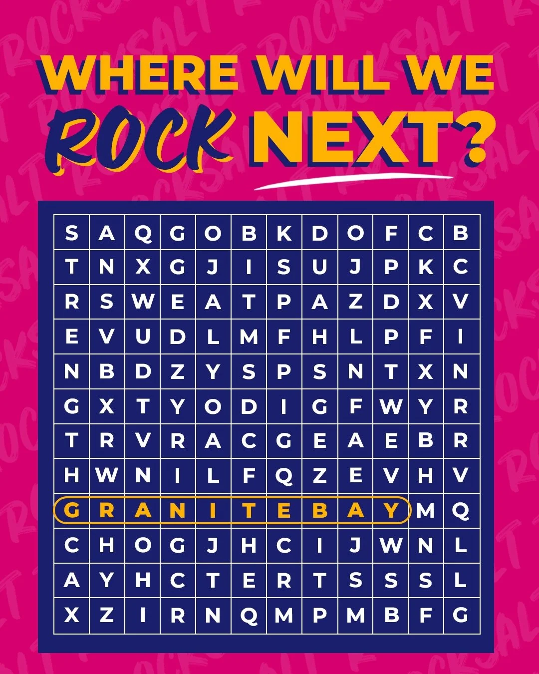 It&rsquo;s official &mdash; RockSalt is coming to Granite Bay. 💙🩷

Get ready for stretch, strength, and sweat like never before.

More details coming soon. Sign up to get updates!
rocksaltpilat.es/granite-bay

#GetSalty #RockSaltPilates #RockInRock