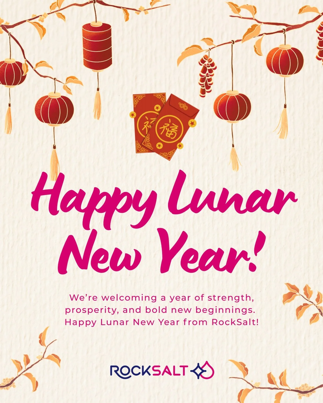 Happy Lunar New Year from RockSalt 🧧✨

Wishing you a year filled with strength, prosperity, and plenty of stretch, strength, and sweat.

#GetSalty #RockSaltPilates #RockInRockOutRockOn #StretchStrengthSweat #ReformerPilates