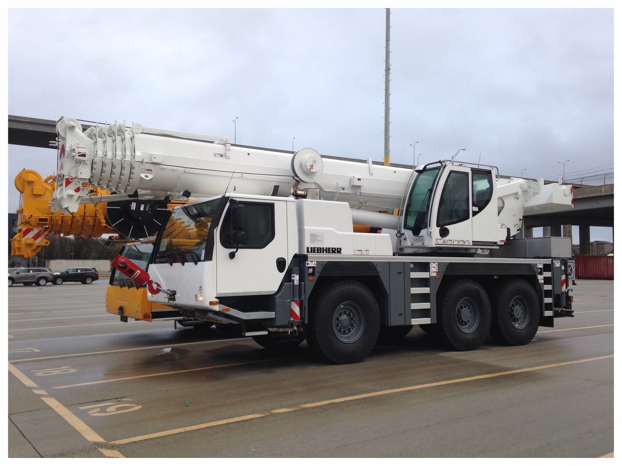 Our 70-ton Liebherr fresh from the Port of Savannah.