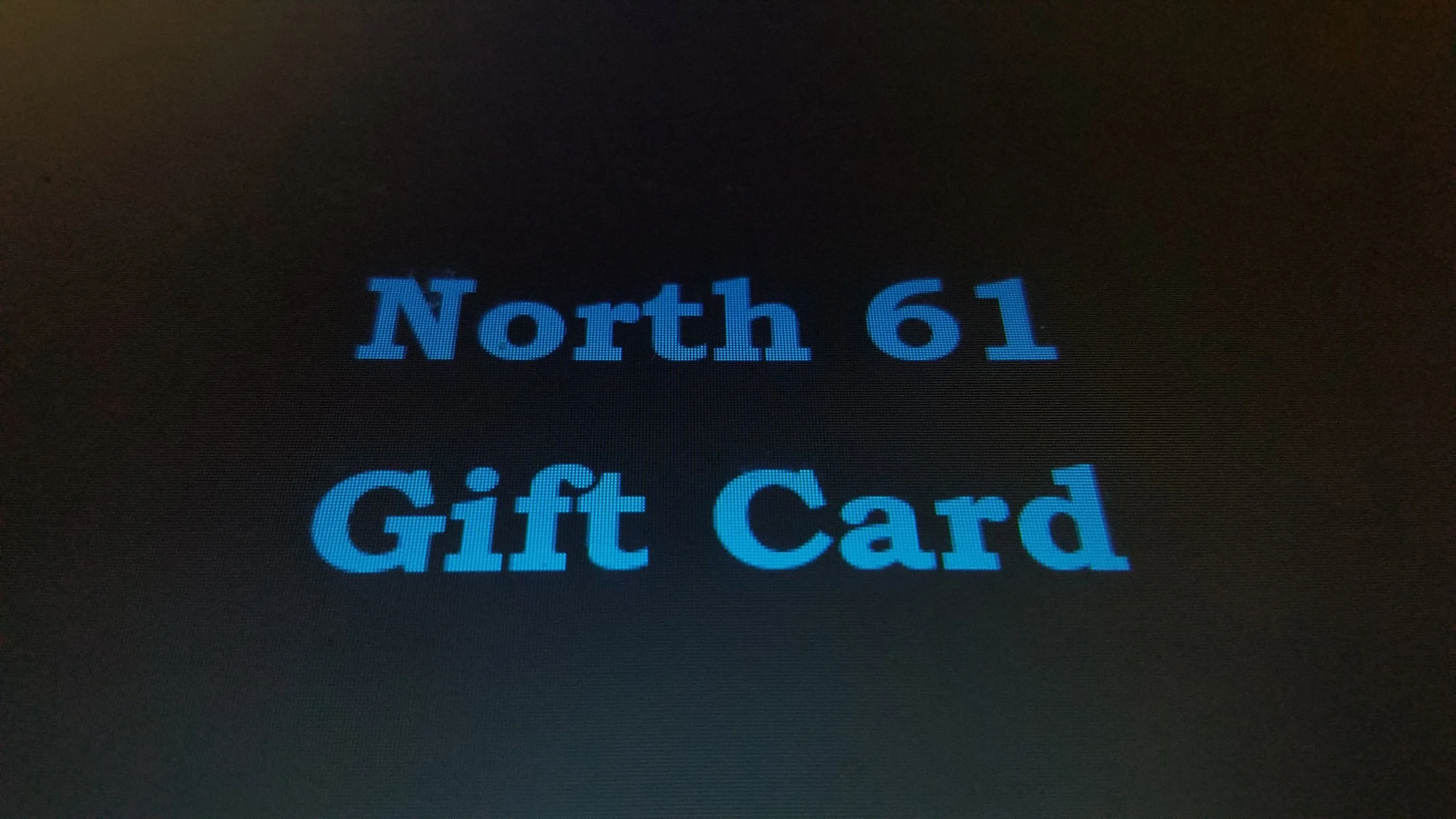 North 61 Gift Card
