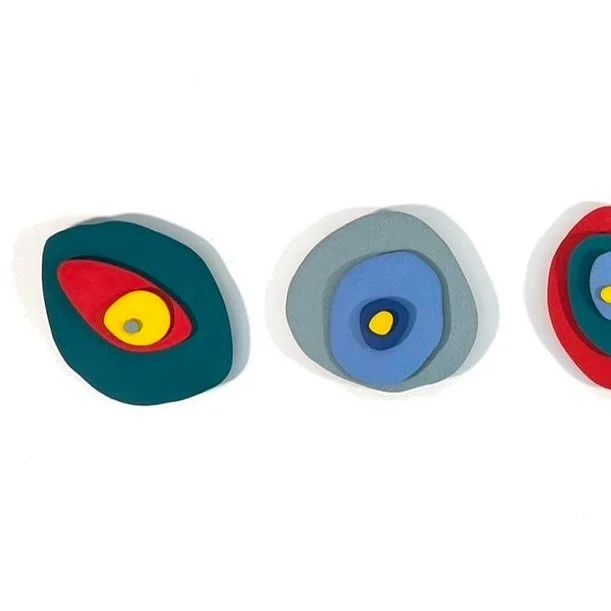 &ldquo;Cairn,&rdquo; a wall sculpture just installed at @corewellhealth. This was a fun one to make&mdash;this was the first time I&rsquo;ve ever made something that was designed to be hung on a wall, so I learned a lot!