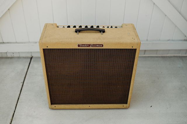 Fender &lsquo;59 Bassman RI in for a replacement power tube socket, full set of fresh glass and a tuneup. 🤘🏻