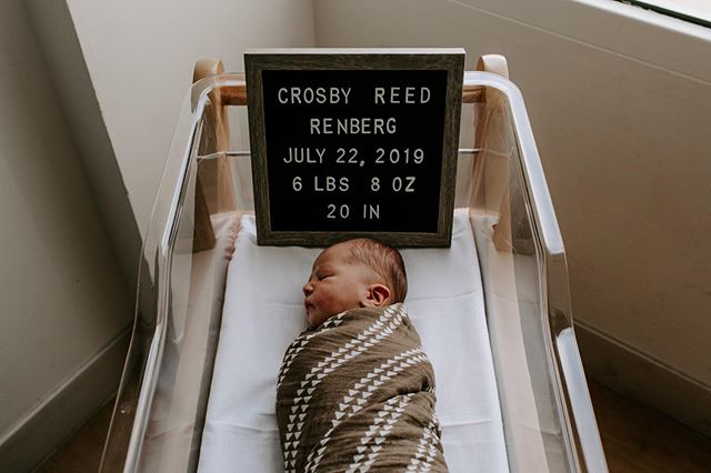 Introducing Crosby Reed Renberg! Love you little bud ❤️