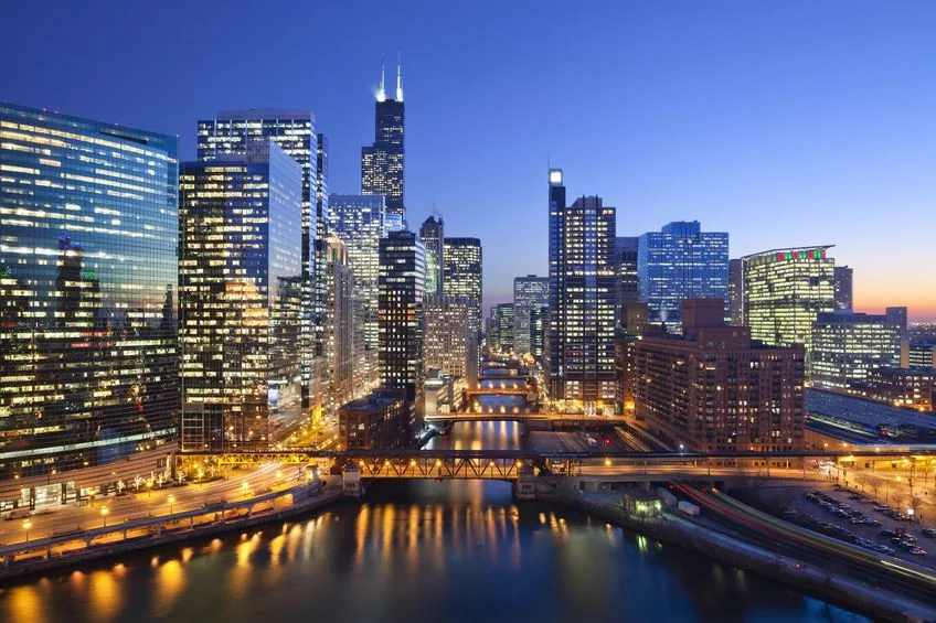 Chicago's Downtown area known at the Chicago Loop