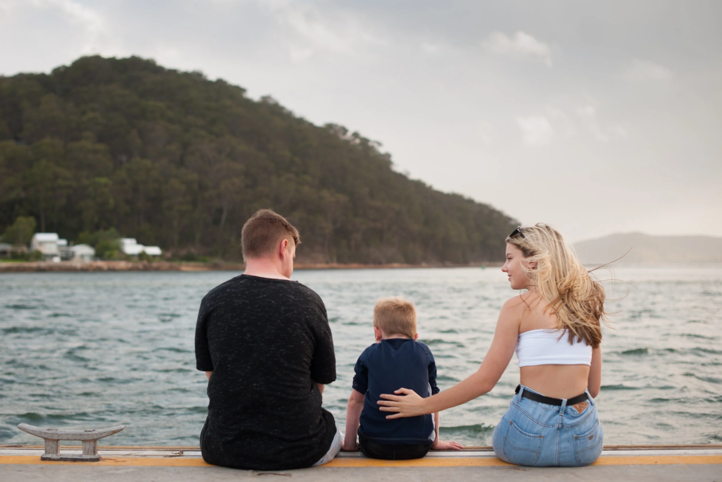Kids at Ettalong Wharf Natural Photography