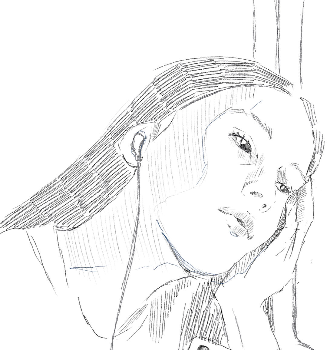 An initial sketch for a "RADWIMPS" MV idea.