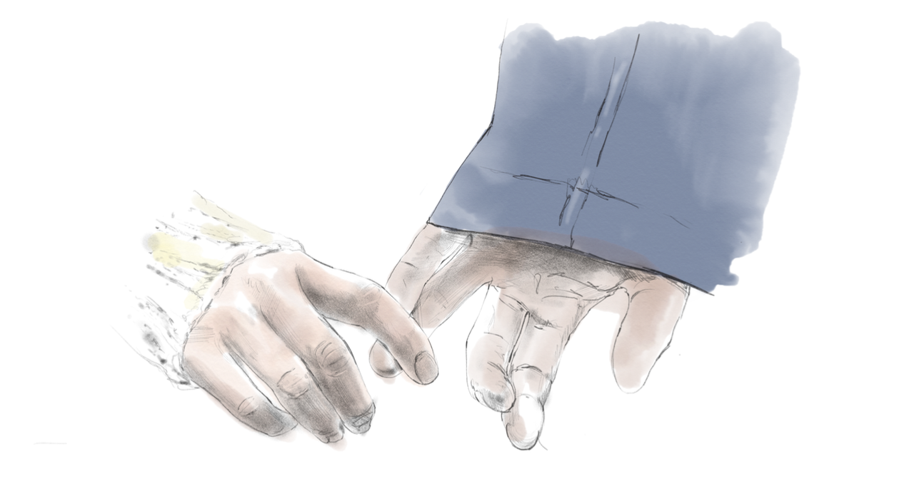 An initial sketch for a "Mr.Children" short film idea.