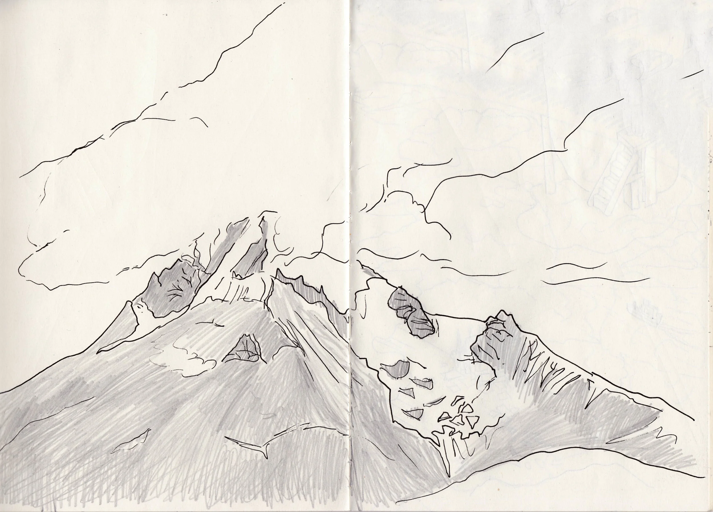 A mountain I saw during the W trek of Torres Del Paine, Chile. 