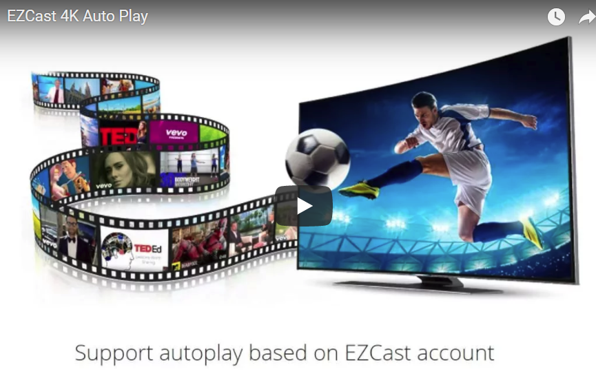 WOW! EZCast 4K Dongle Support Autoplay Function