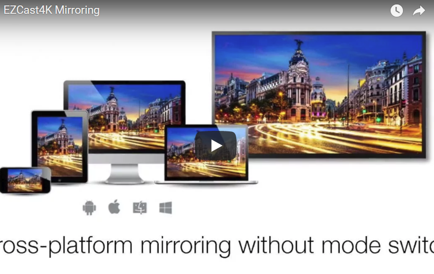That's Amazing！EZCast 4K Dongle Support Cross-platform Mirroring