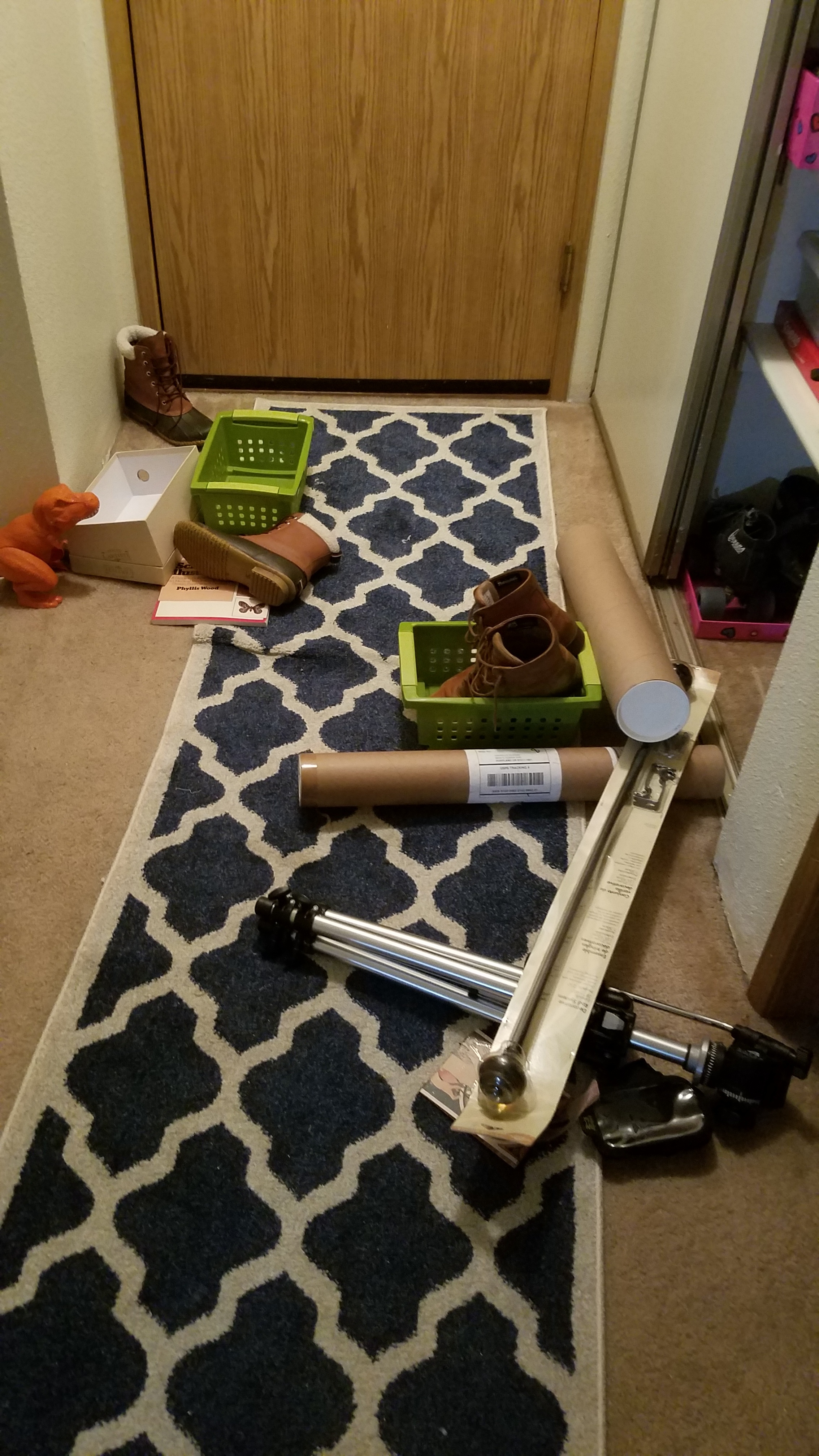 Aftermath of tossing stuff out of the storage area