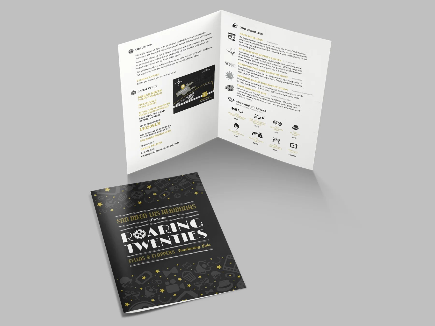 Roaring Twenties Bi-Fold Invitation