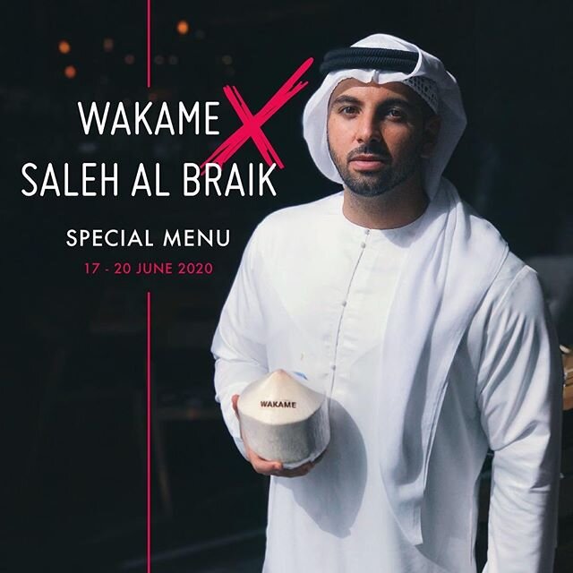 ➕ WAKAME ➕
⠀
I&rsquo;m thankful to collaborate with the team at @wakamedubai on my first ever menu! 😍 It&rsquo;s only available from today until Saturday! 🙌🏼 You can choose to dine-in &amp; call 04-2246663 to book, or you can also order these dish